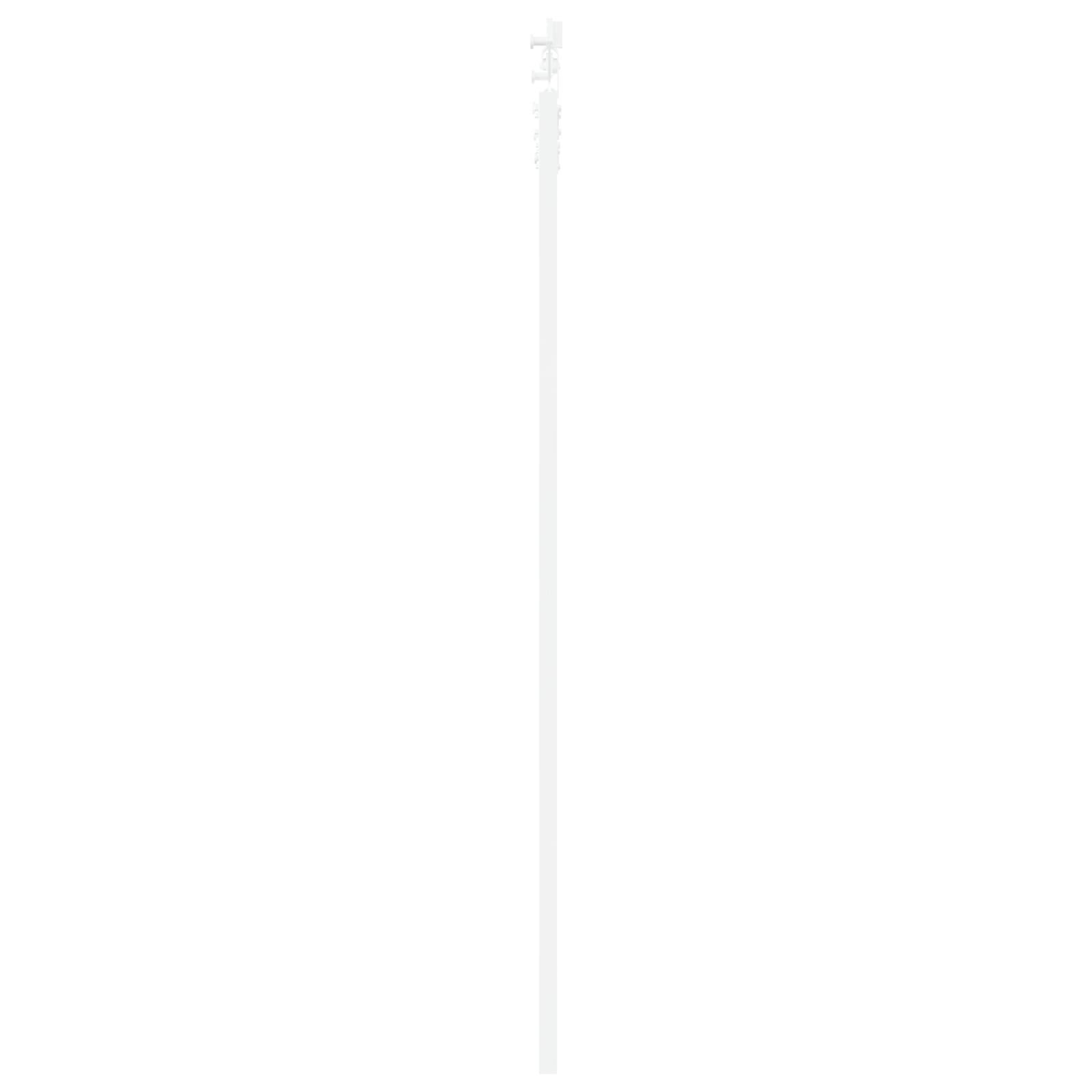 Usa Glisanta cu Set de Accesorii Alb 83x202 cm Lemn Masiv Pin — imaginea 5