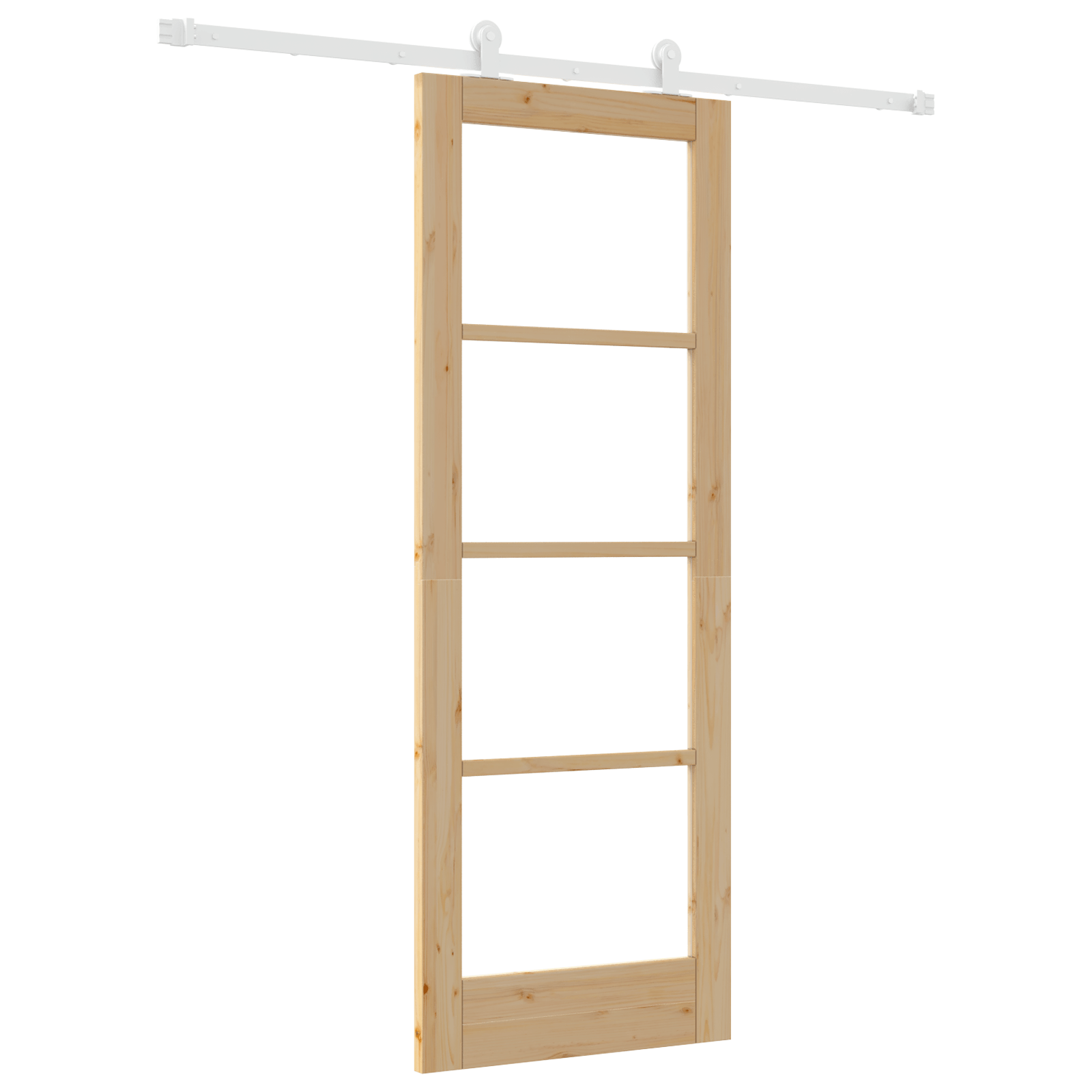 Usa glisanta cu set de hardware 'ORKDAL'din lemn masiv si sticla — imaginea 2