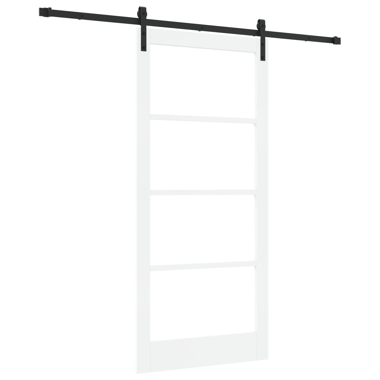 Usa Glisanta cu Set de Fierarie 'ORKDAL'Alb 93x202 cm — imaginea 2