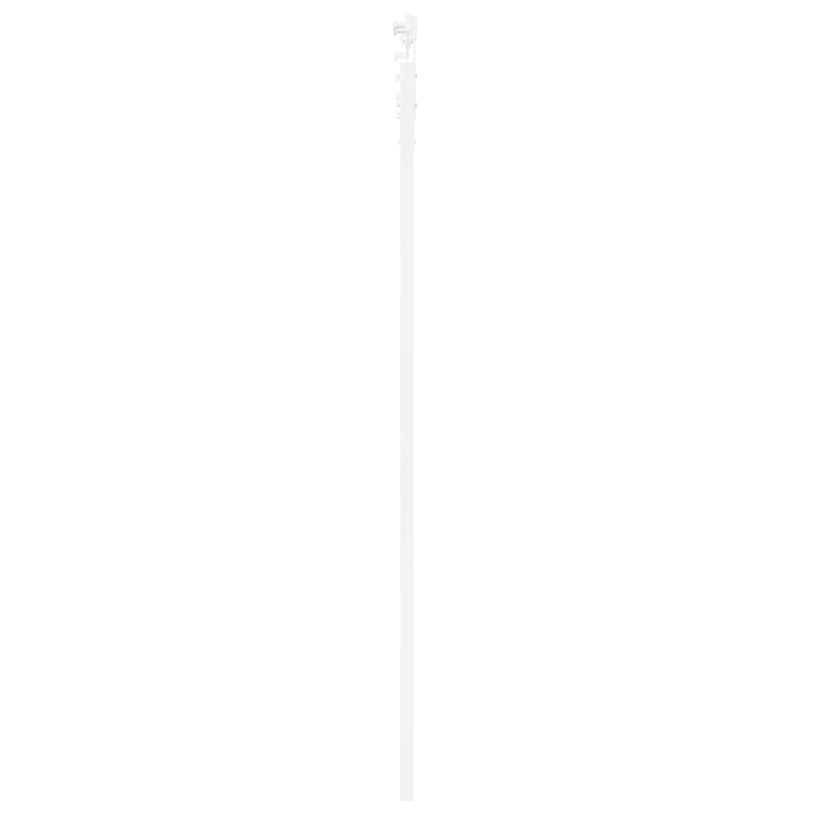Set Usa glisanta cu accesorii Alb 93x211 cm Lemn solid de pin — imaginea 5