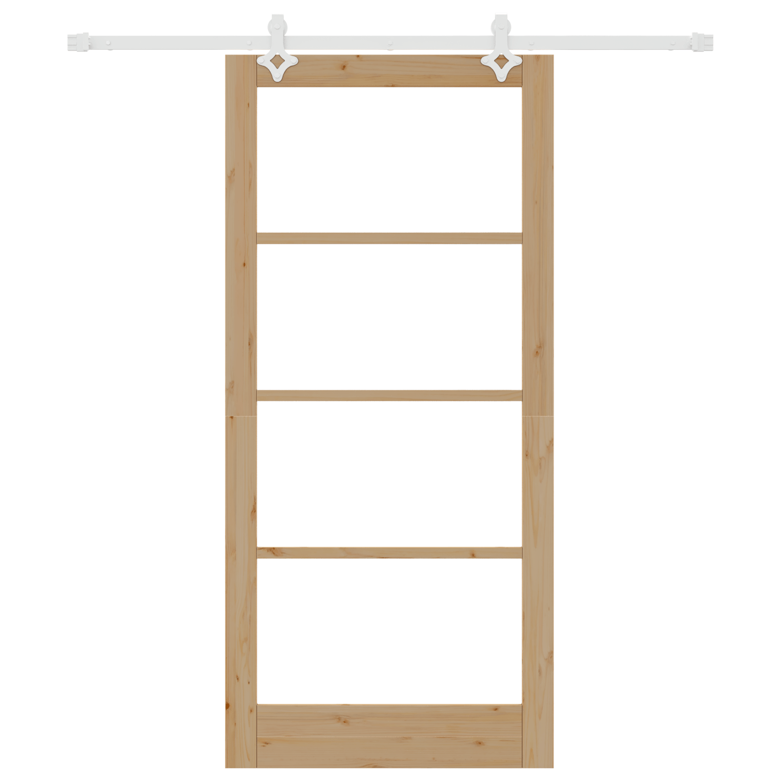 Usa glisanta cu set de accesorii 93x202 cm Lemn masiv de pin — imaginea 4