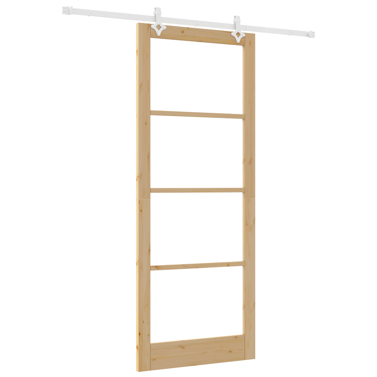 Set usa glisanta cu hardware 93x232 cm Lemn masiv de pin — imaginea 2