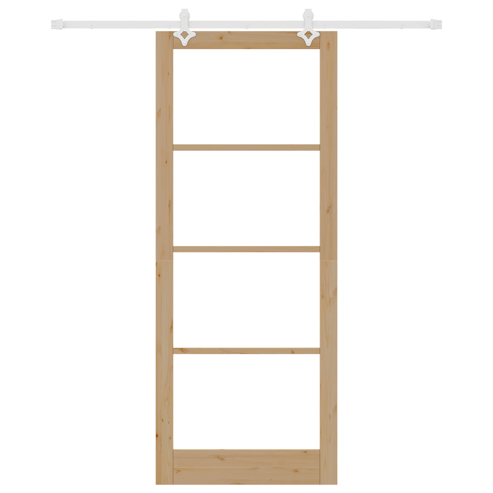 Set usa glisanta cu hardware 93x232 cm Lemn masiv de pin — imaginea 4