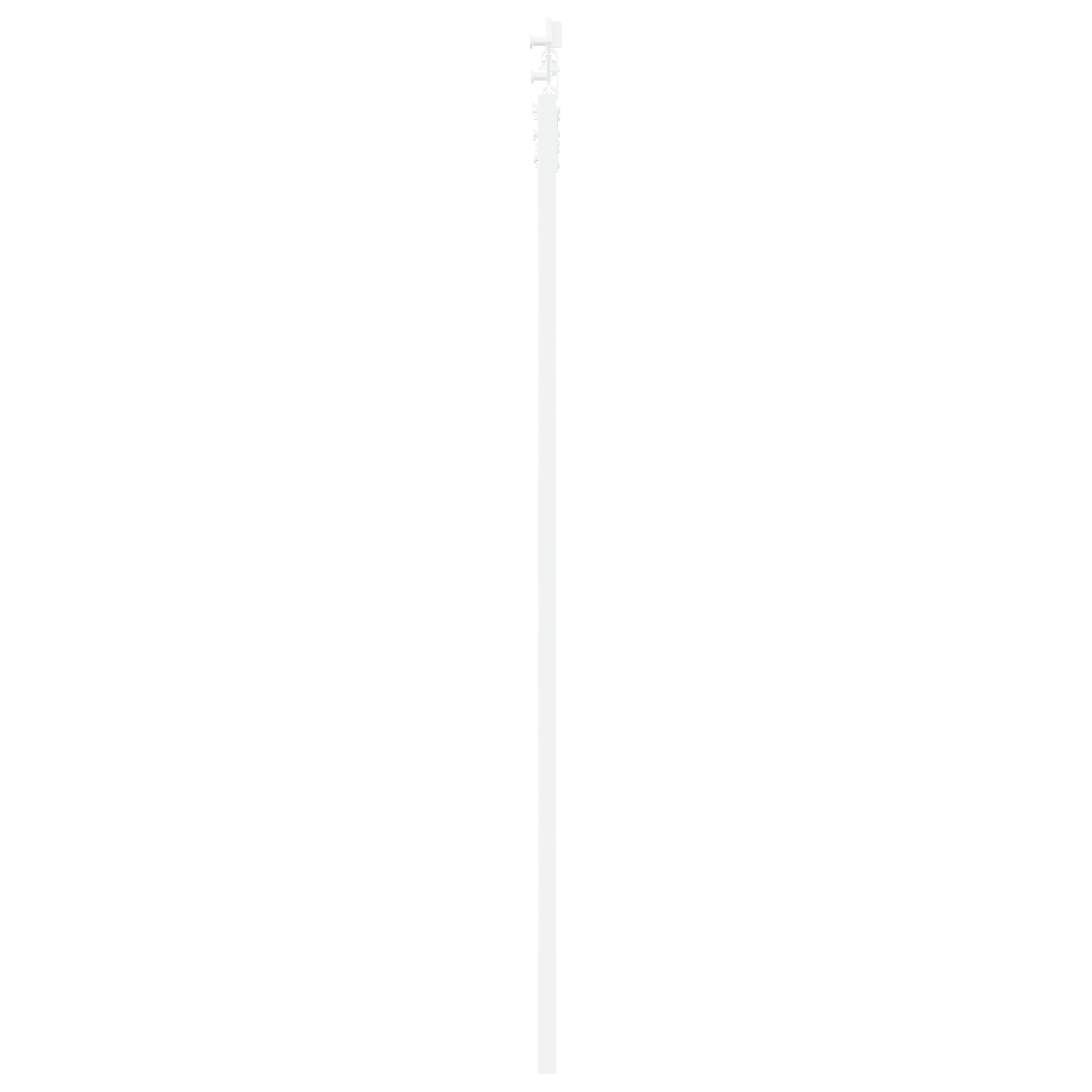 Usa Glisanta cu Set de Hardware Alb 93x202 cm Lemn Solid Pin — imaginea 5