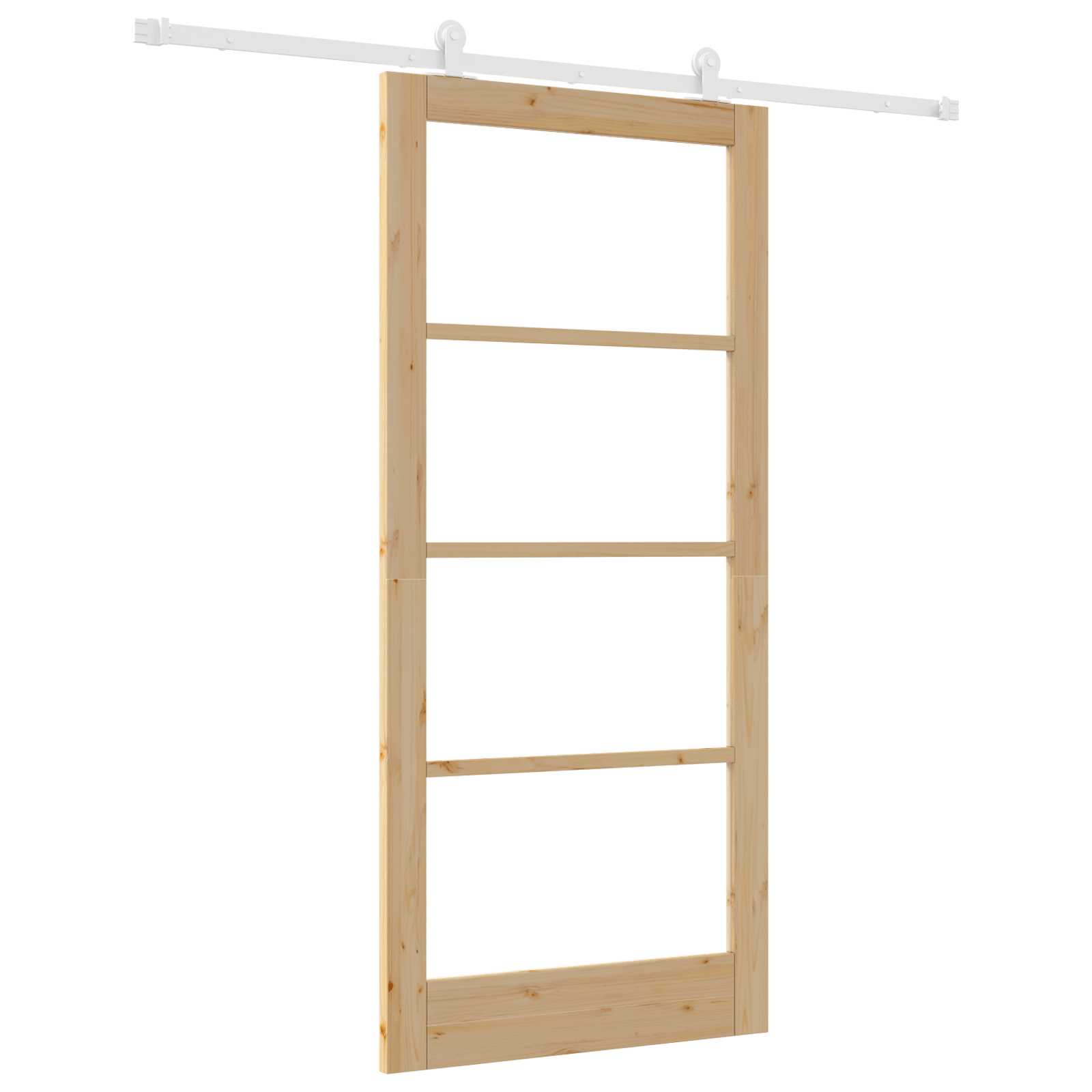 Usa glisanta cu set de accesorii 'ORKDAL'din lemn masiv si sticla — imaginea 2