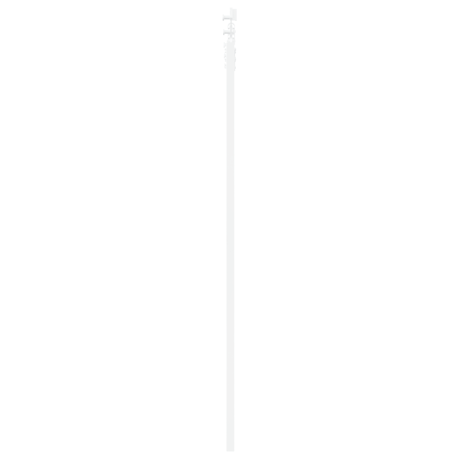 Usa glisanta cu hardware Alb 61x198.5 cm Lemn masiv de pin — imaginea 5