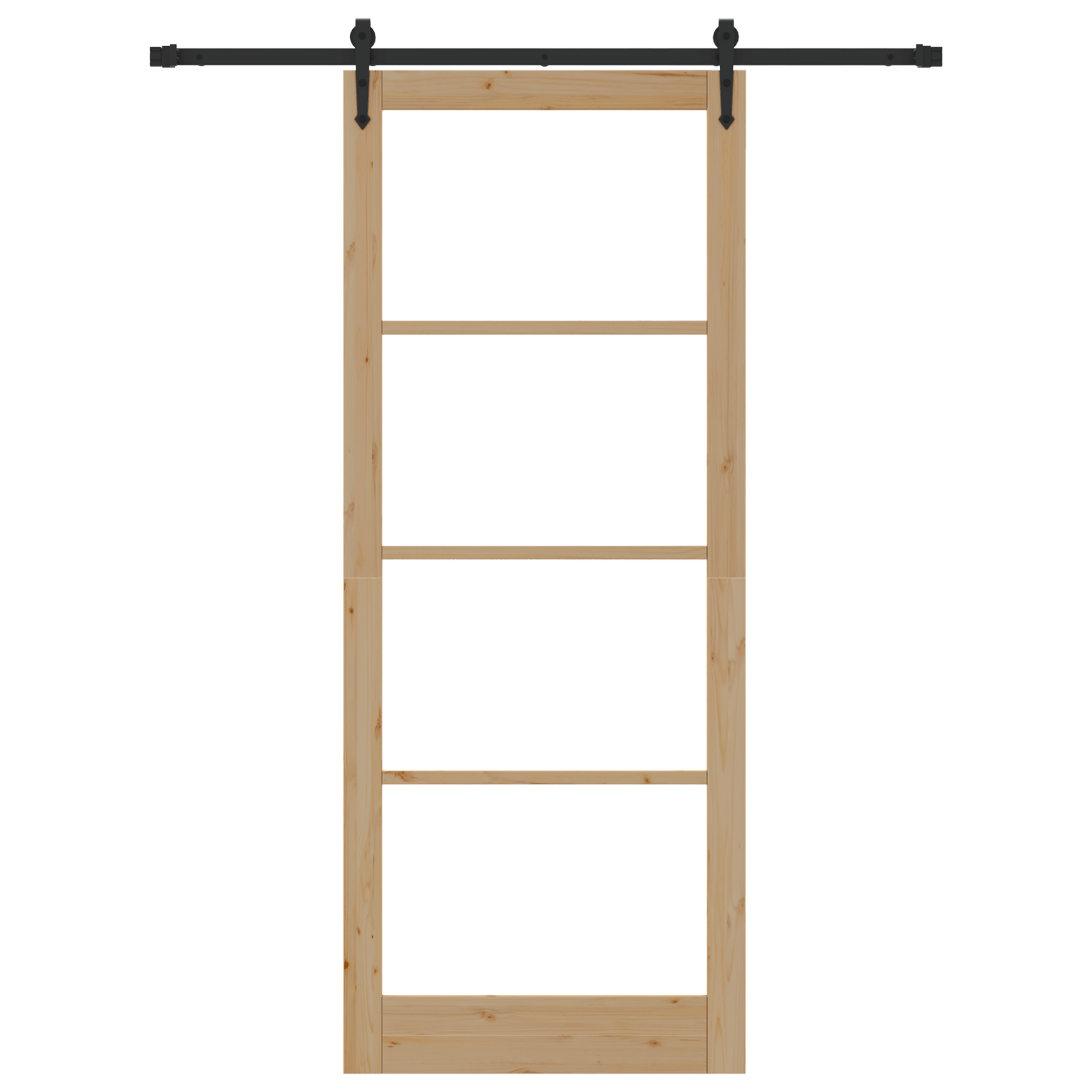 Usa glisanta cu set hardware 93x232 cm din lemn masiv de pin — imaginea 4