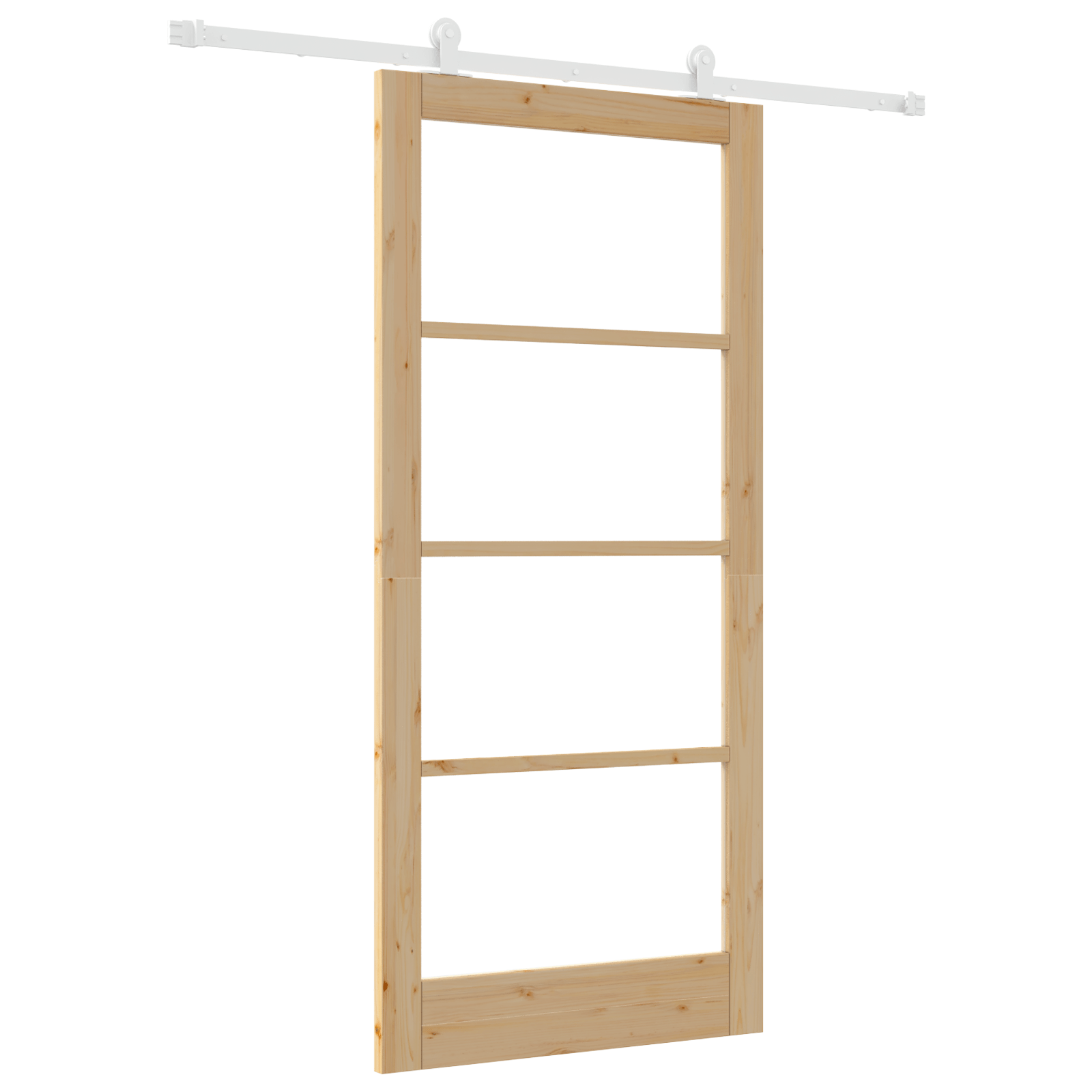 Usa glisanta cu set de accesorii 'ORKDAL'Lemn masiv & Sticla — imaginea 2