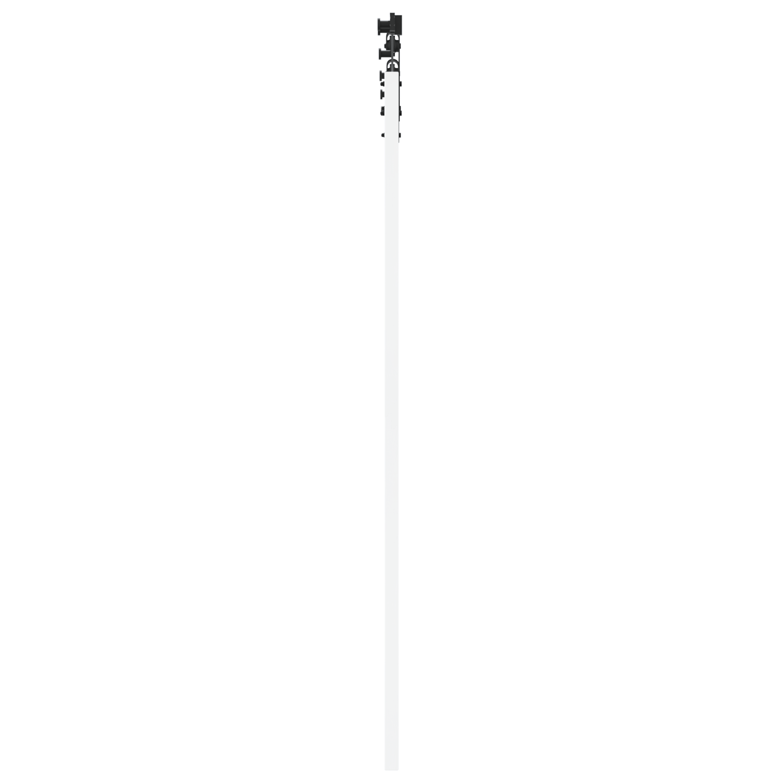 Set usa glisanta cu accesorii Alb 61x198.5 cm Lemn masiv de pin — imaginea 5