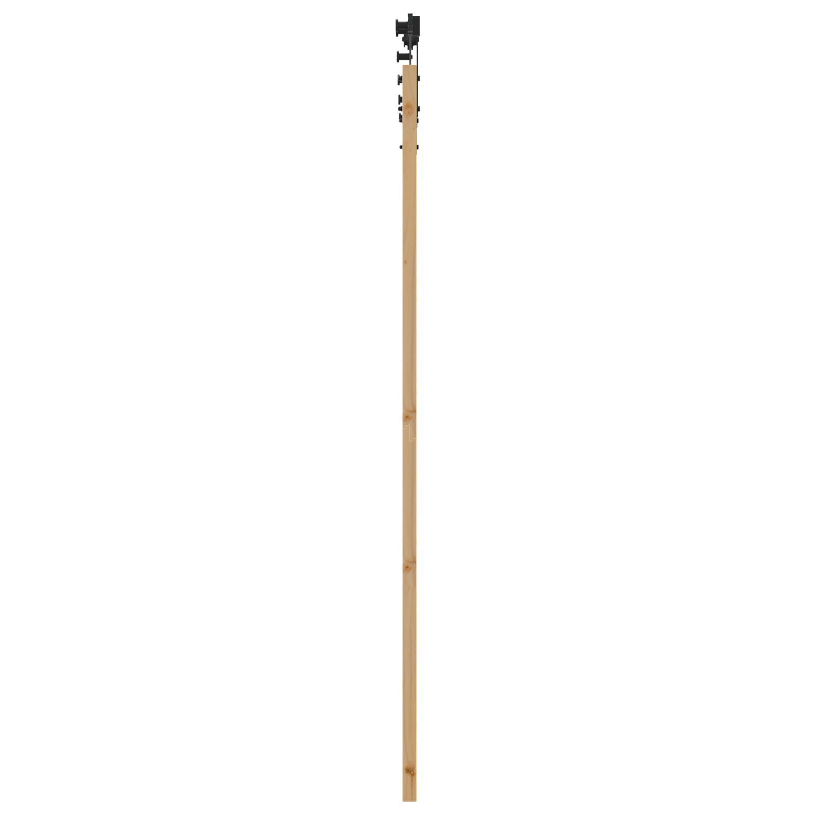 Usa Glisanta cu Set de Usi 93x202 cm Lemn Masiv Pin — imaginea 5
