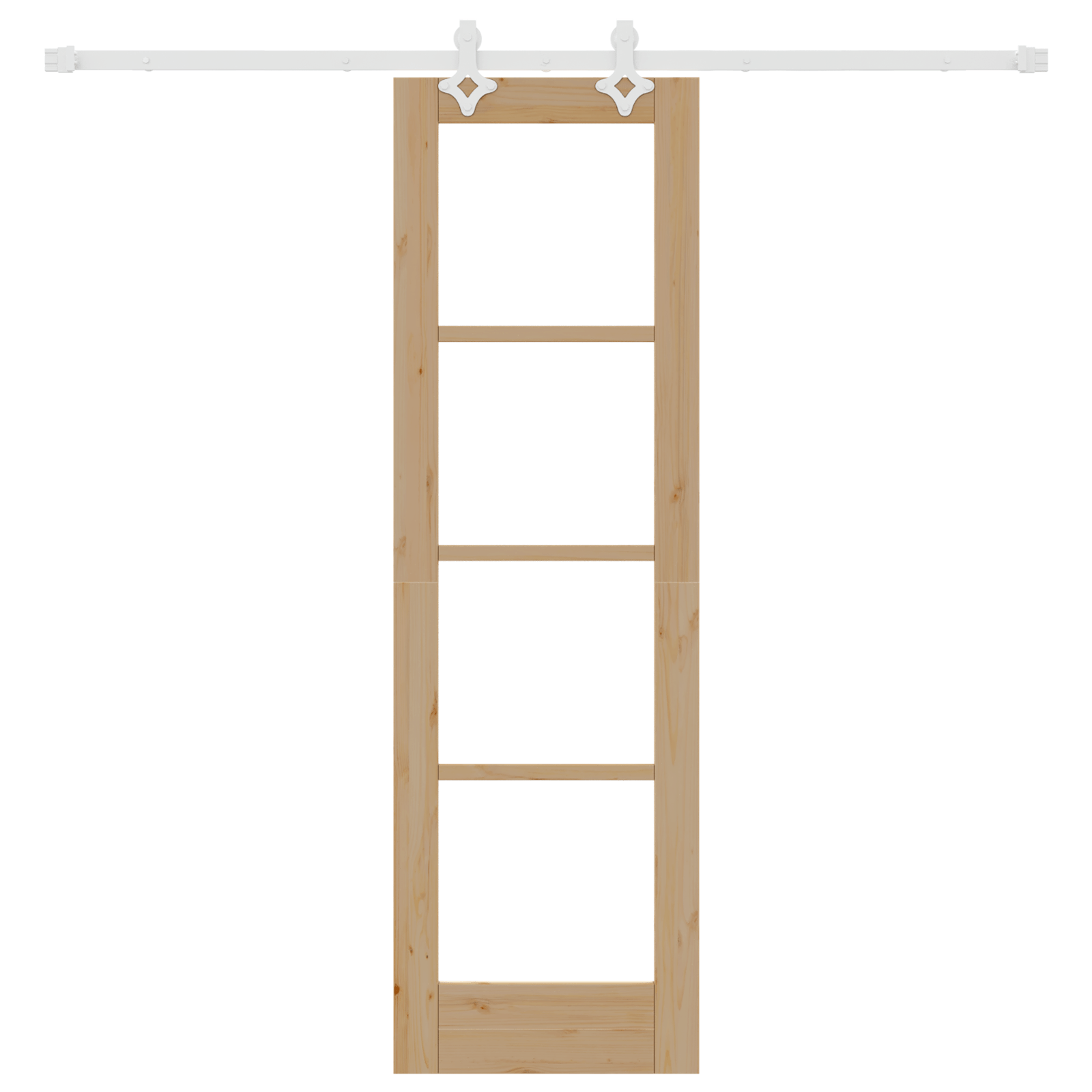 Set Usi Glisante cu Hardware 61x198.5 cm Lemn Solid de Pin — imaginea 4