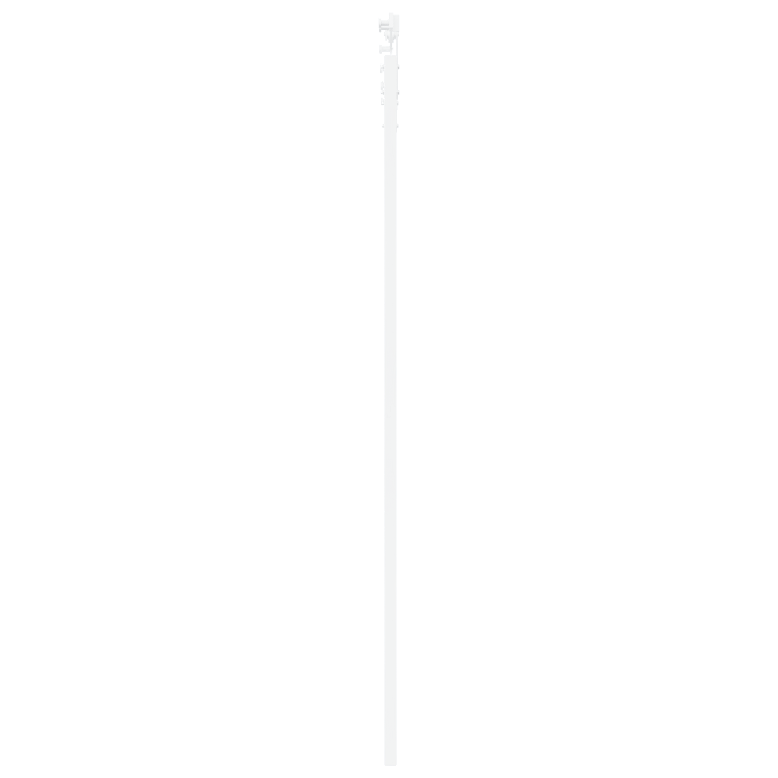 Usa glisanta cu set de accesorii Alb 93x232 cm Lemn masiv de pin — imaginea 5