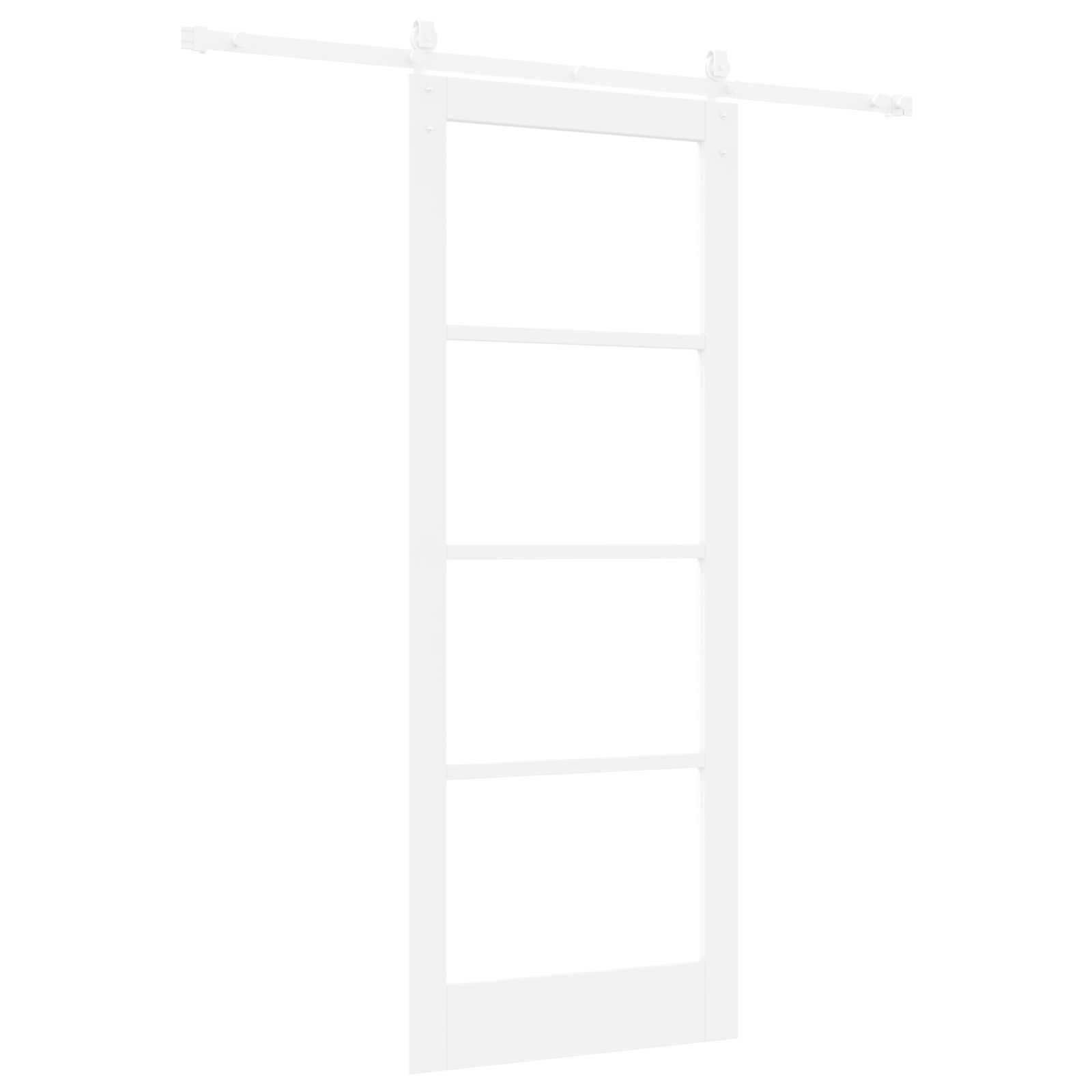 Set usa glisanta cu accesorii alb 83x211 cm lemn masiv de pin — imaginea 6