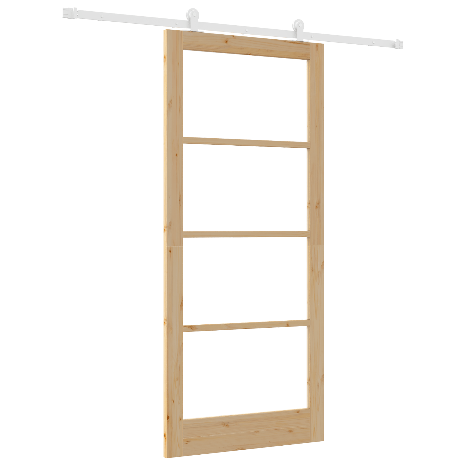 Usa glisanta cu set de accesorii 'ORKDAL'din lemn solid si sticla — imaginea 2