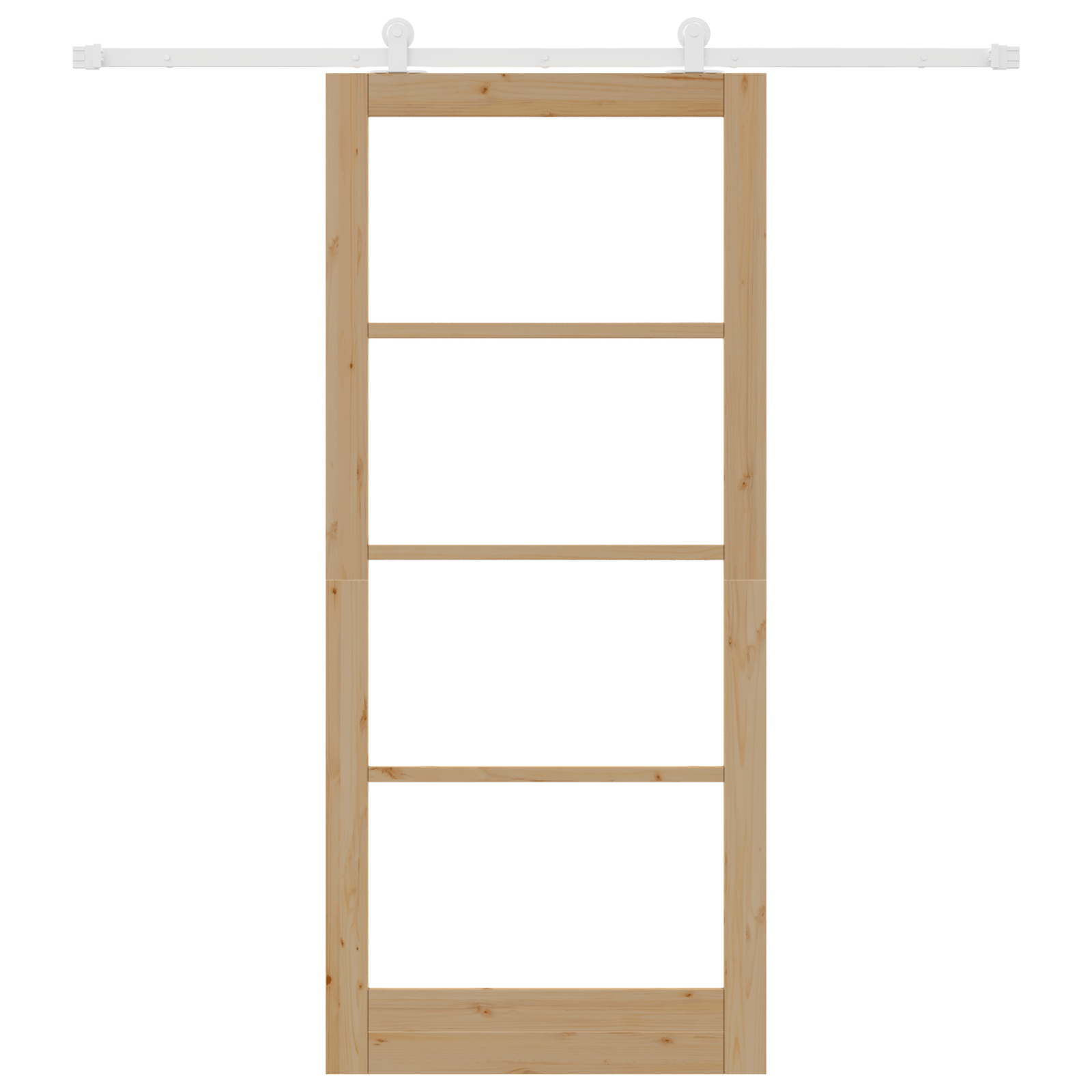 Usa glisanta cu set de accesorii 'ORKDAL'din lemn solid si sticla — imaginea 4