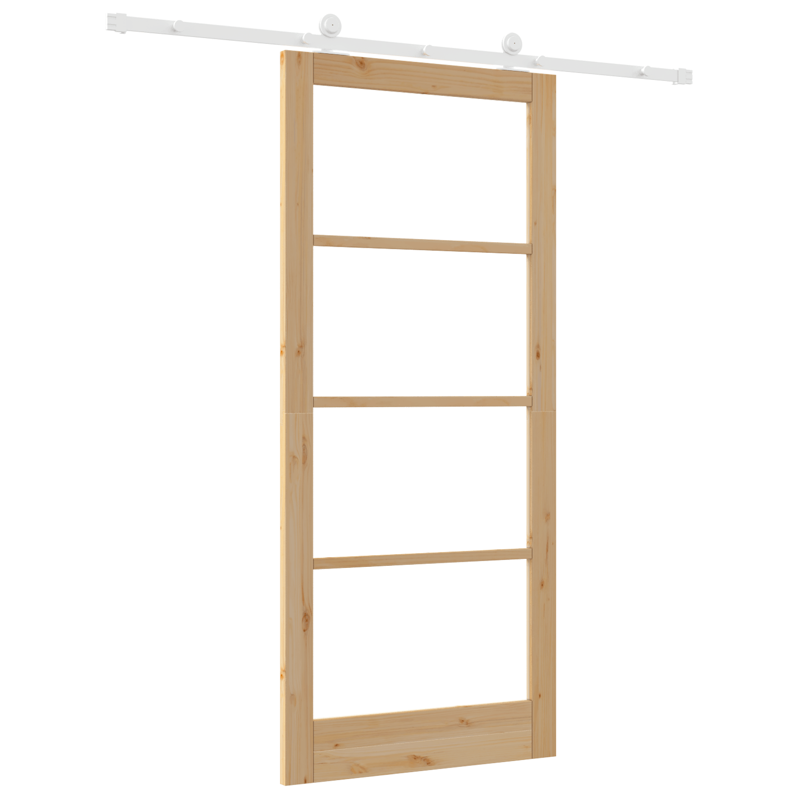 Usa glisanta cu set de accesorii 'ORKDAL'din lemn solid si sticla — imaginea 6