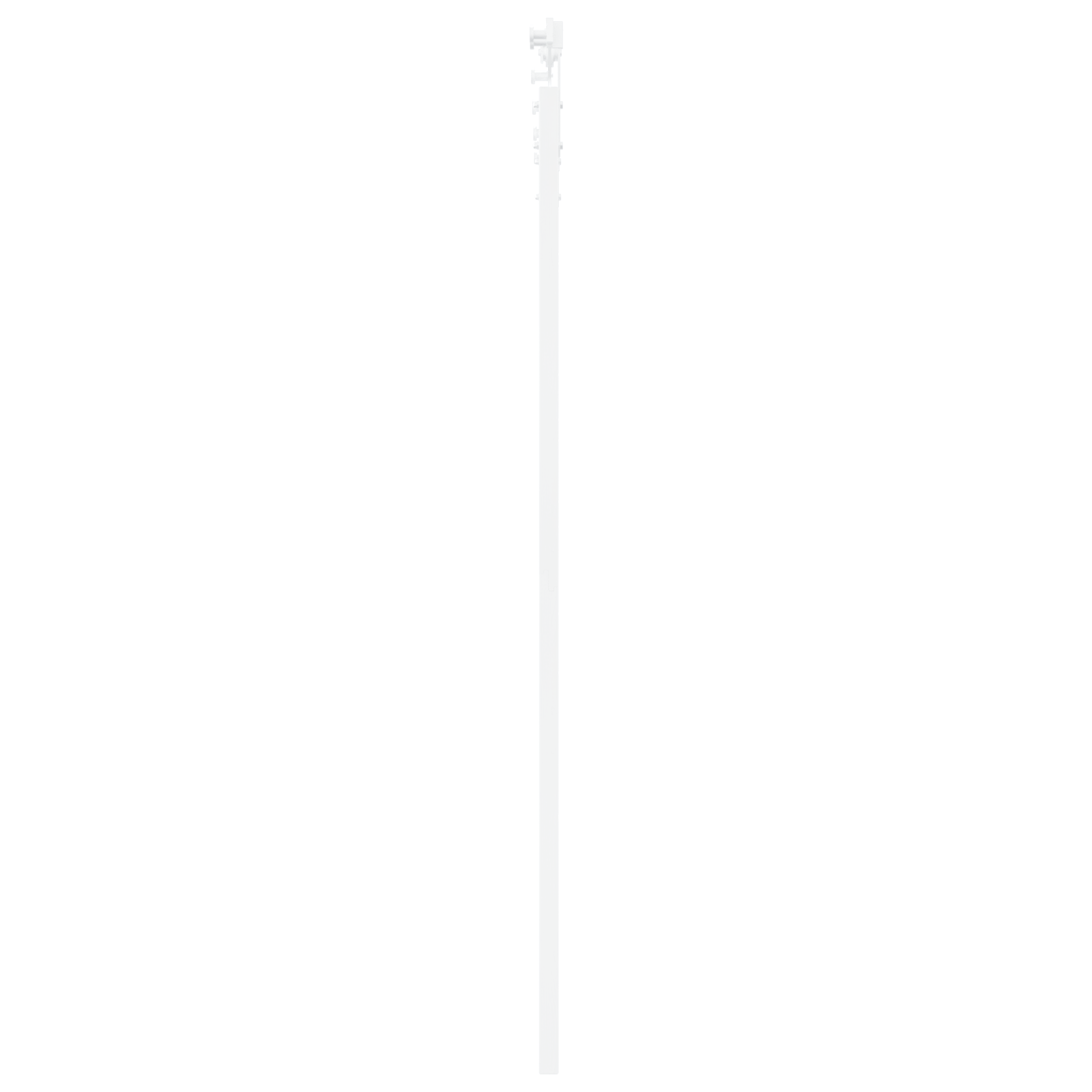 Set de Usi Glisante cu Accesorii Alb 93x202 cm Lemn Solid de Pin — imaginea 5
