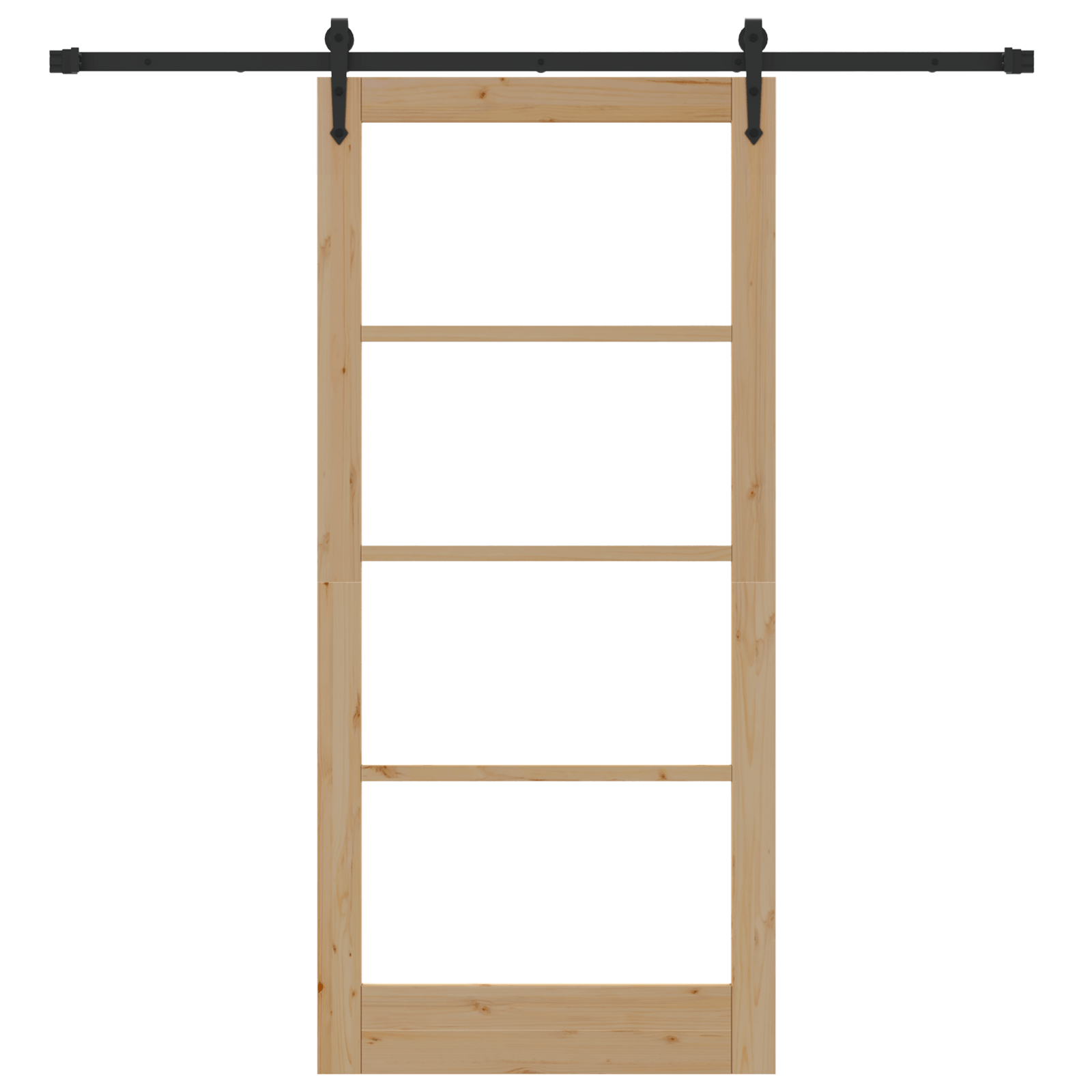 Set Usa Glisanta cu Hardware 93x202 cm Lemn Masiv de Pin — imaginea 4