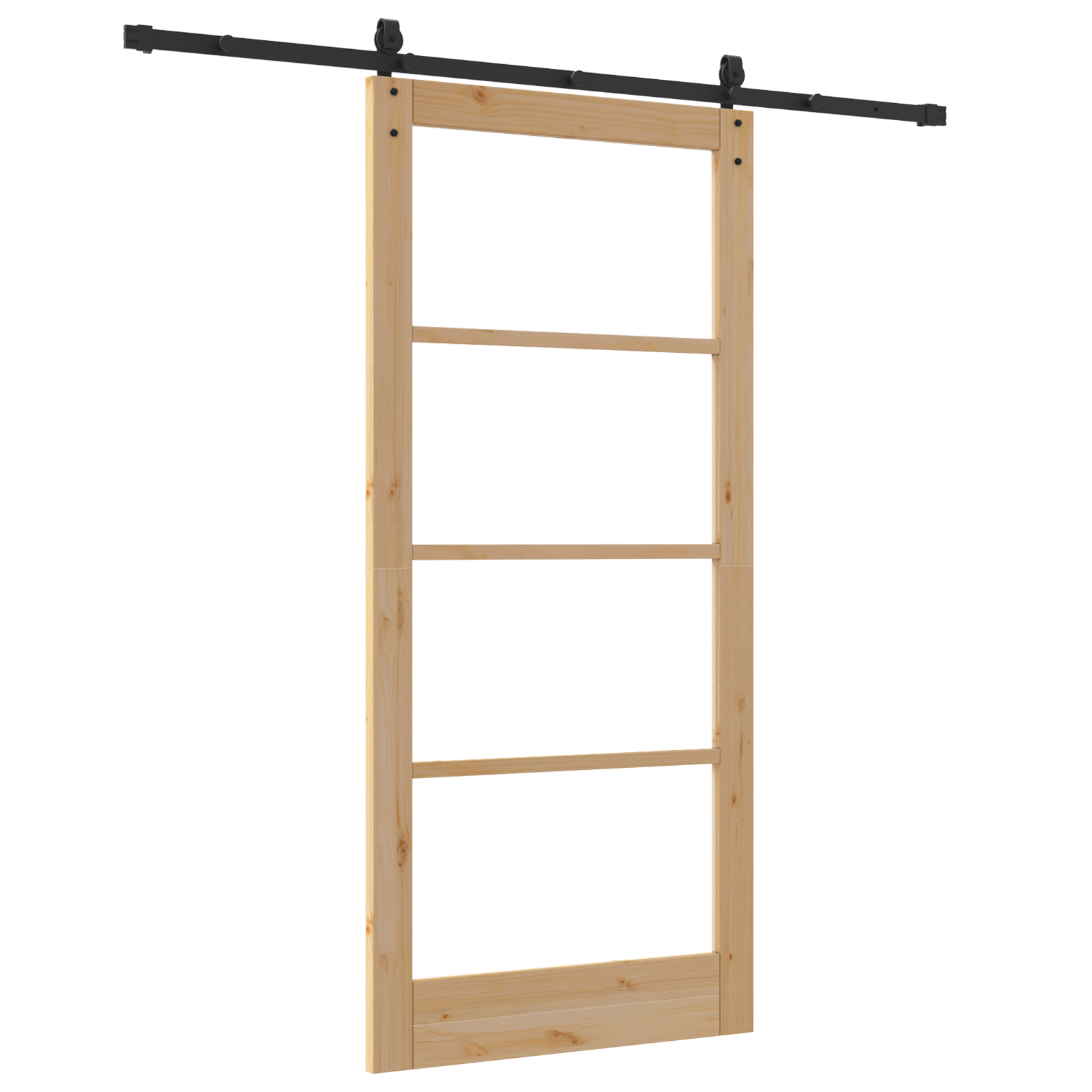 Set Usa Glisanta cu Hardware 93x202 cm Lemn Masiv de Pin — imaginea 6