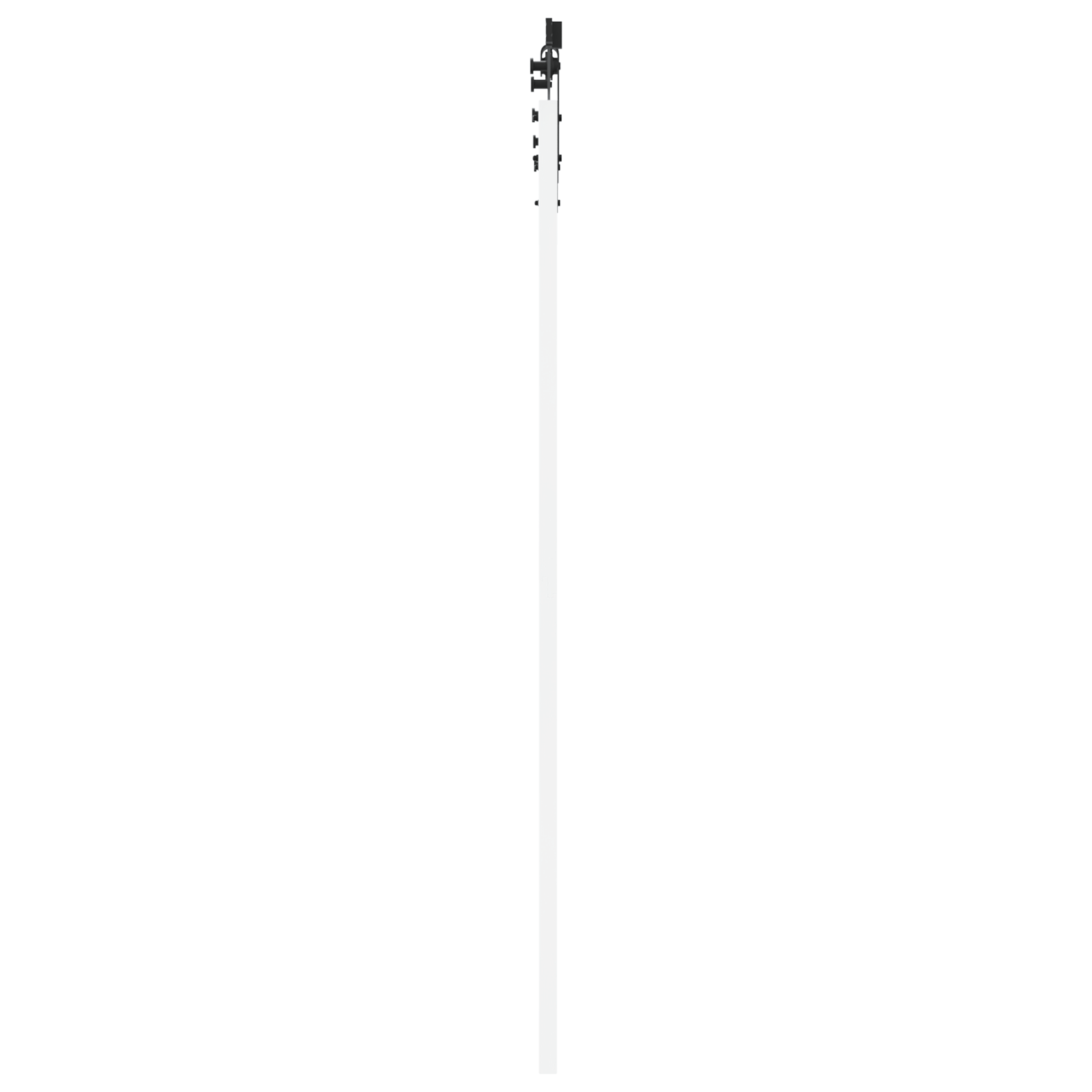 Usa glisanta cu set de accesorii alb 83x202 cm din lemn masiv de pin — imaginea 5