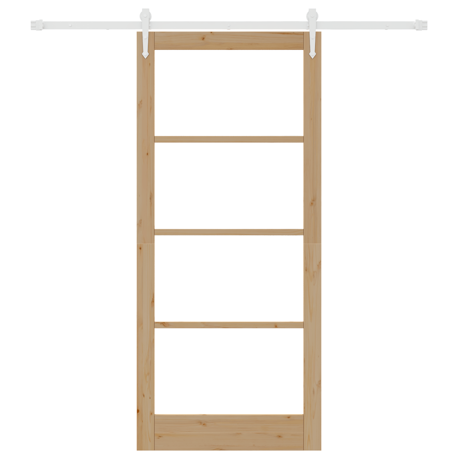 Set Usa Glisanta cu accesorii 93x211 cm Lemn de pin — imaginea 4