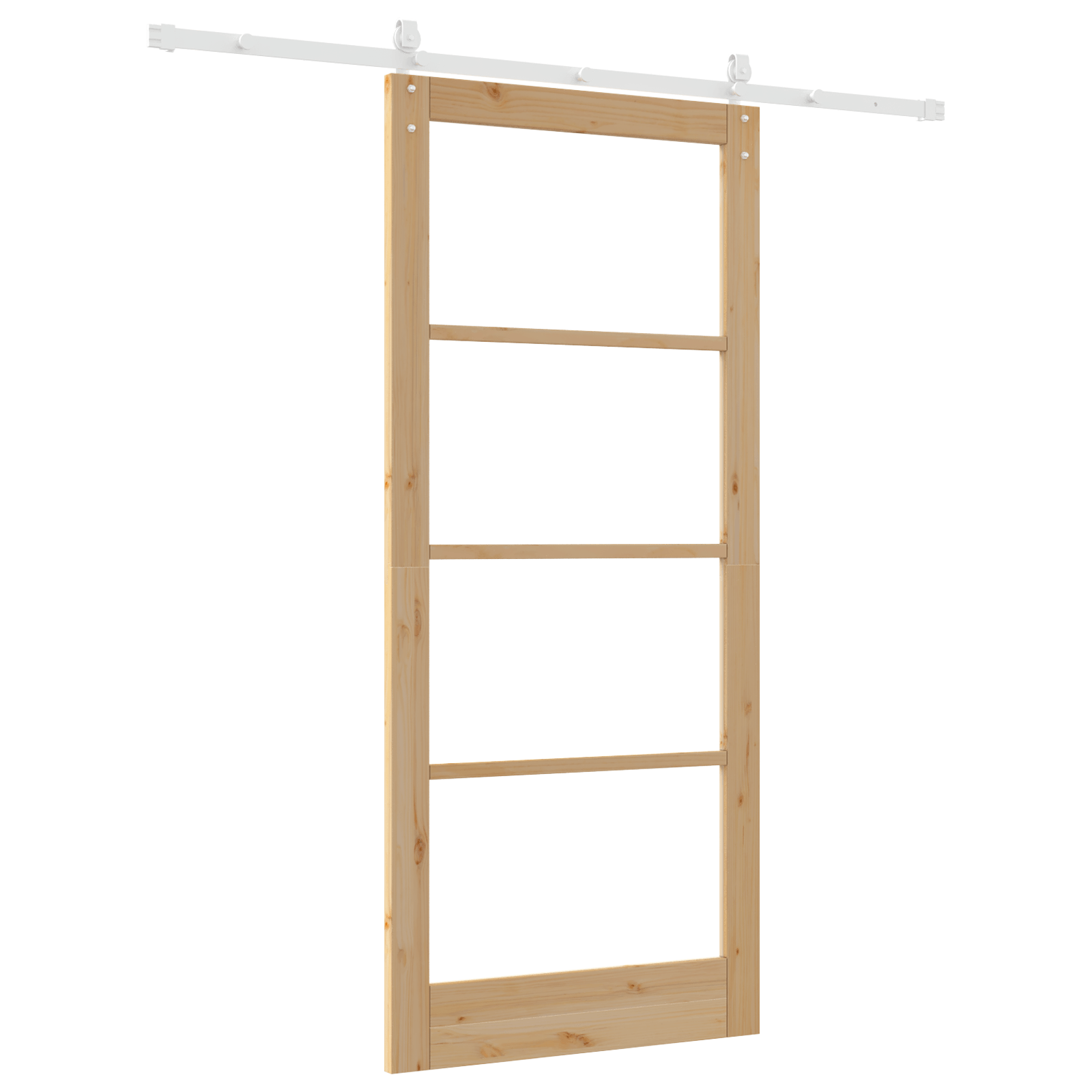 Set Usa Glisanta cu accesorii 93x211 cm Lemn de pin — imaginea 6