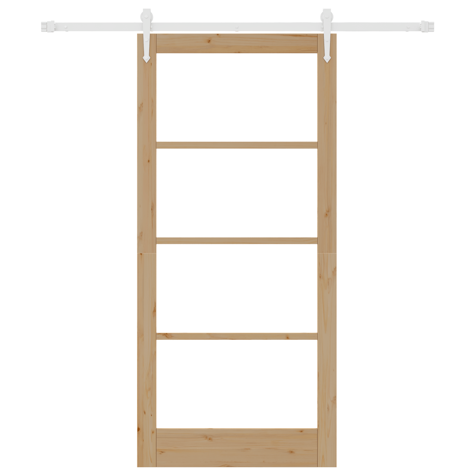 Set usa glisanta cu furnituri 93x202 cm Lemn masiv de pin — imaginea 4