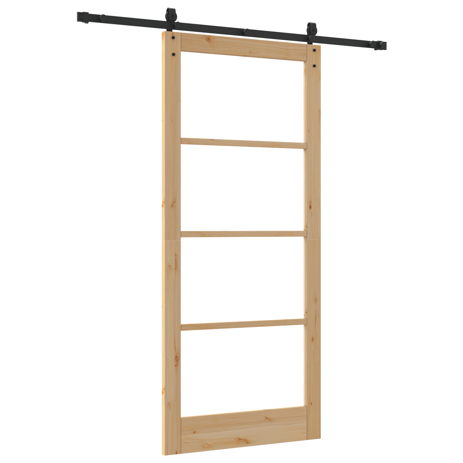 Usa glisanta cu set de accesorii 93x211 cm din lemn masiv de pin — imaginea 6