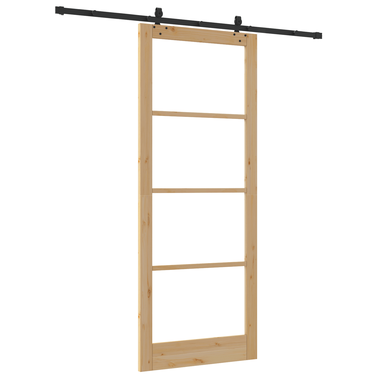 Usa glisanta cu set hardware 93x232 cm din lemn solid de pin — imaginea 6