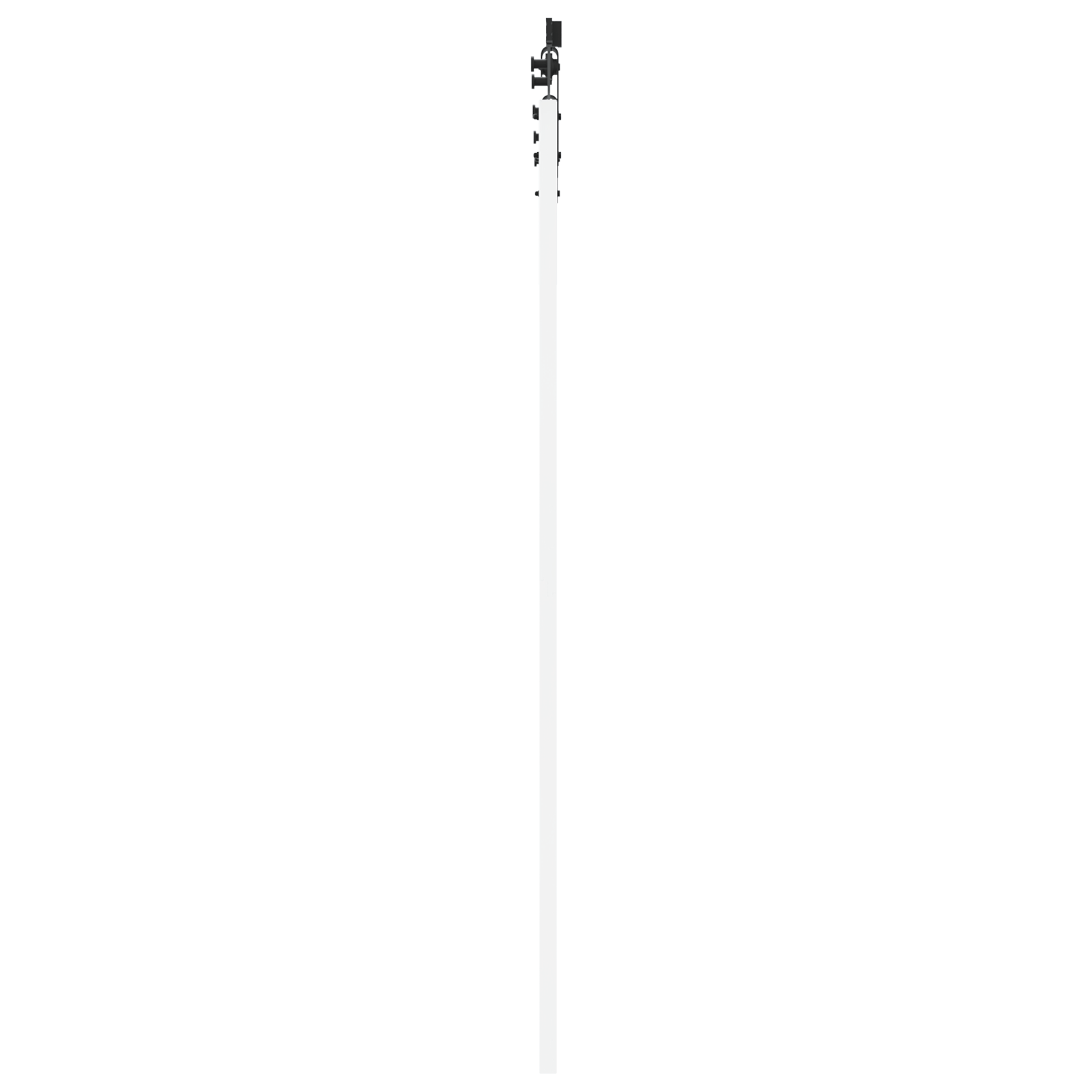 Usa Glisanta cu Set de Accesorii Alb 93x211 cm Lemn Masiv de Pin — imaginea 5