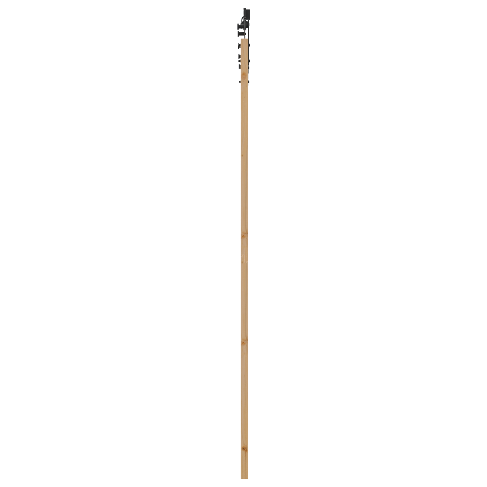 Usa Glisanta cu Set de Accesorii 93x232 cm Lemn Masiv Pini — imaginea 5