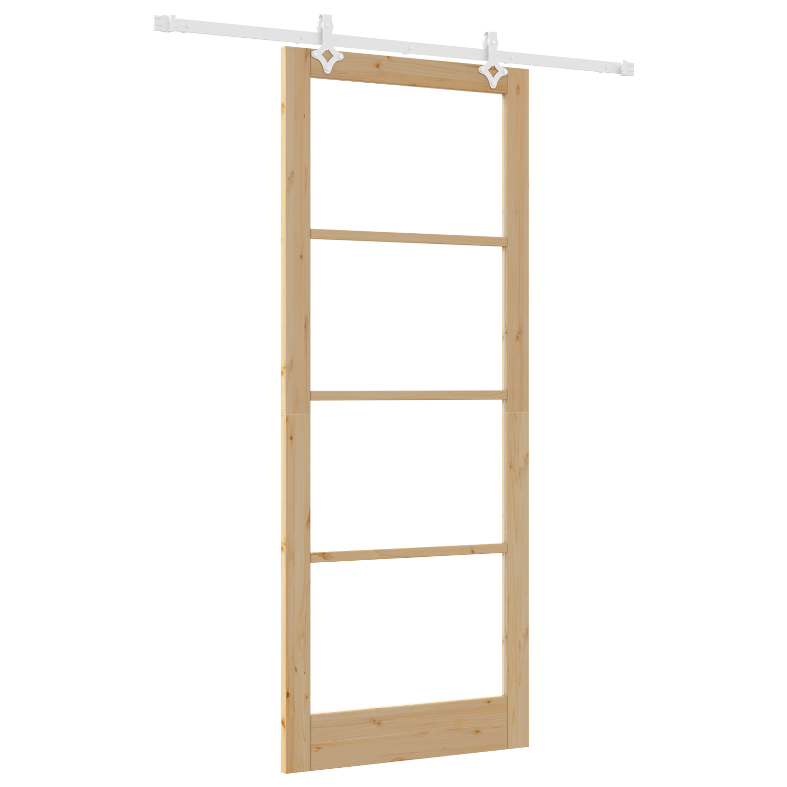 Usa glisanta cu set de hardware 93x232 cm din lemn masiv de pin — imaginea 2