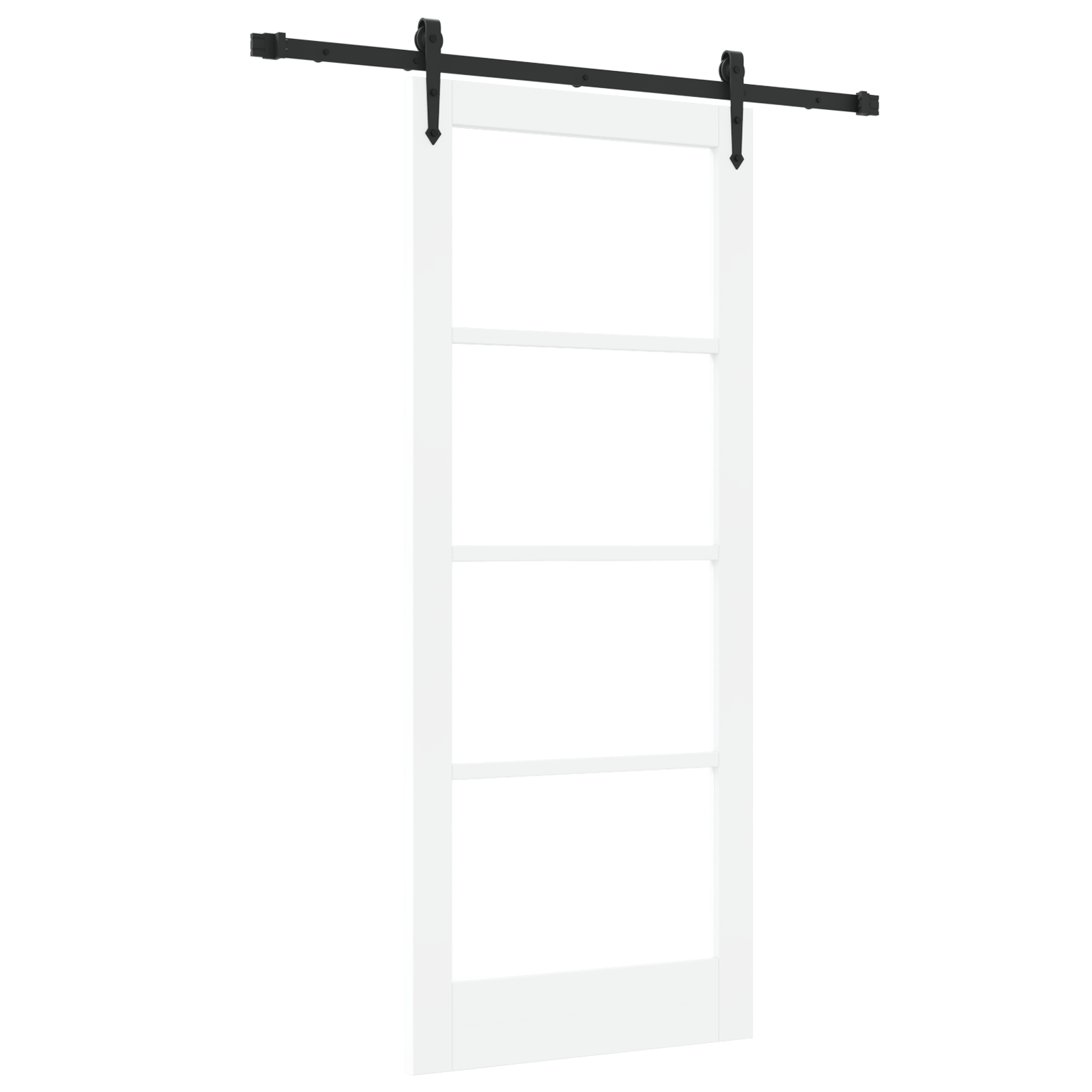 Usa Glisanta cu Set Hardware 'ORKDAL'Alb 83x202 cm — imaginea 2