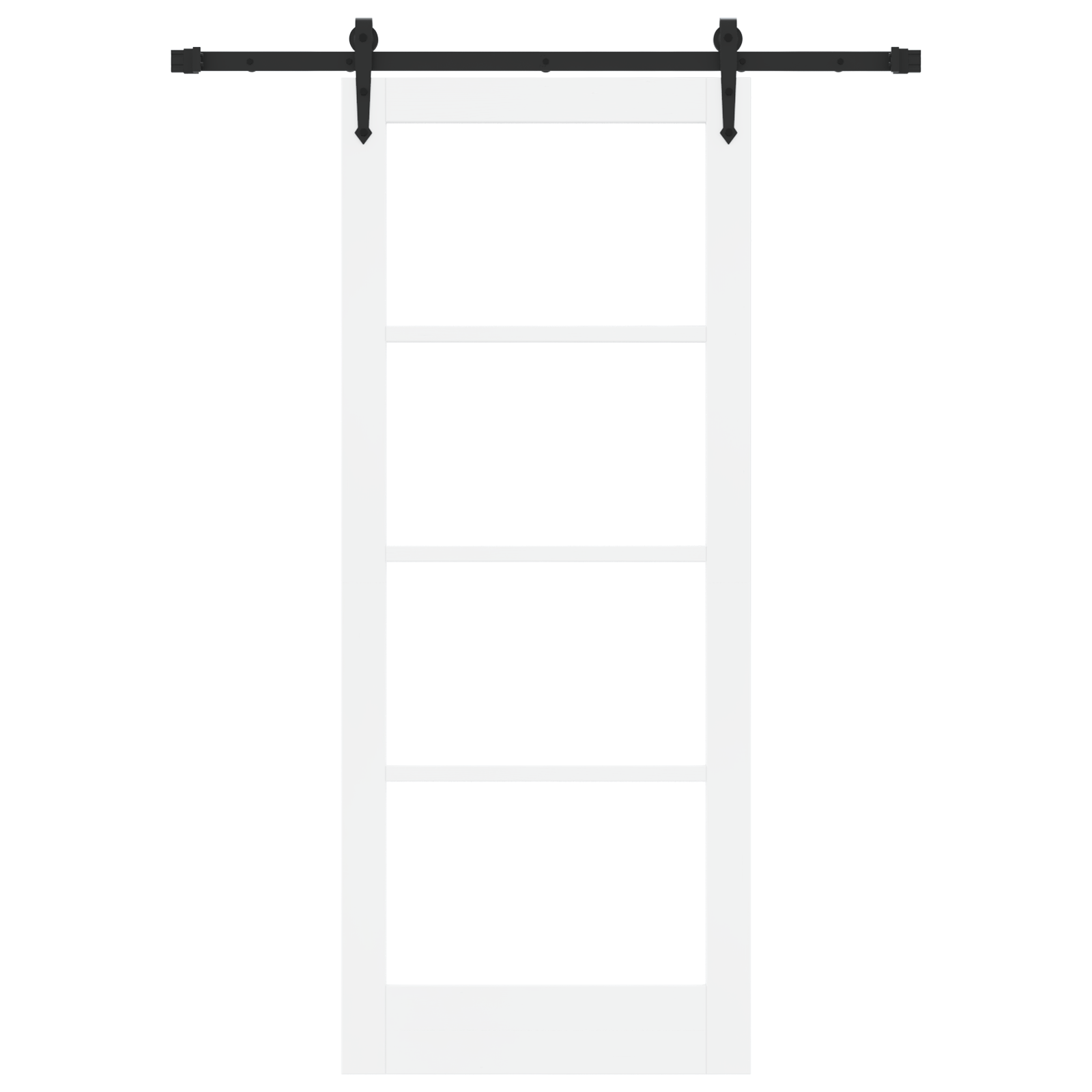Usa Glisanta cu Set Hardware 'ORKDAL'Alb 83x202 cm — imaginea 4