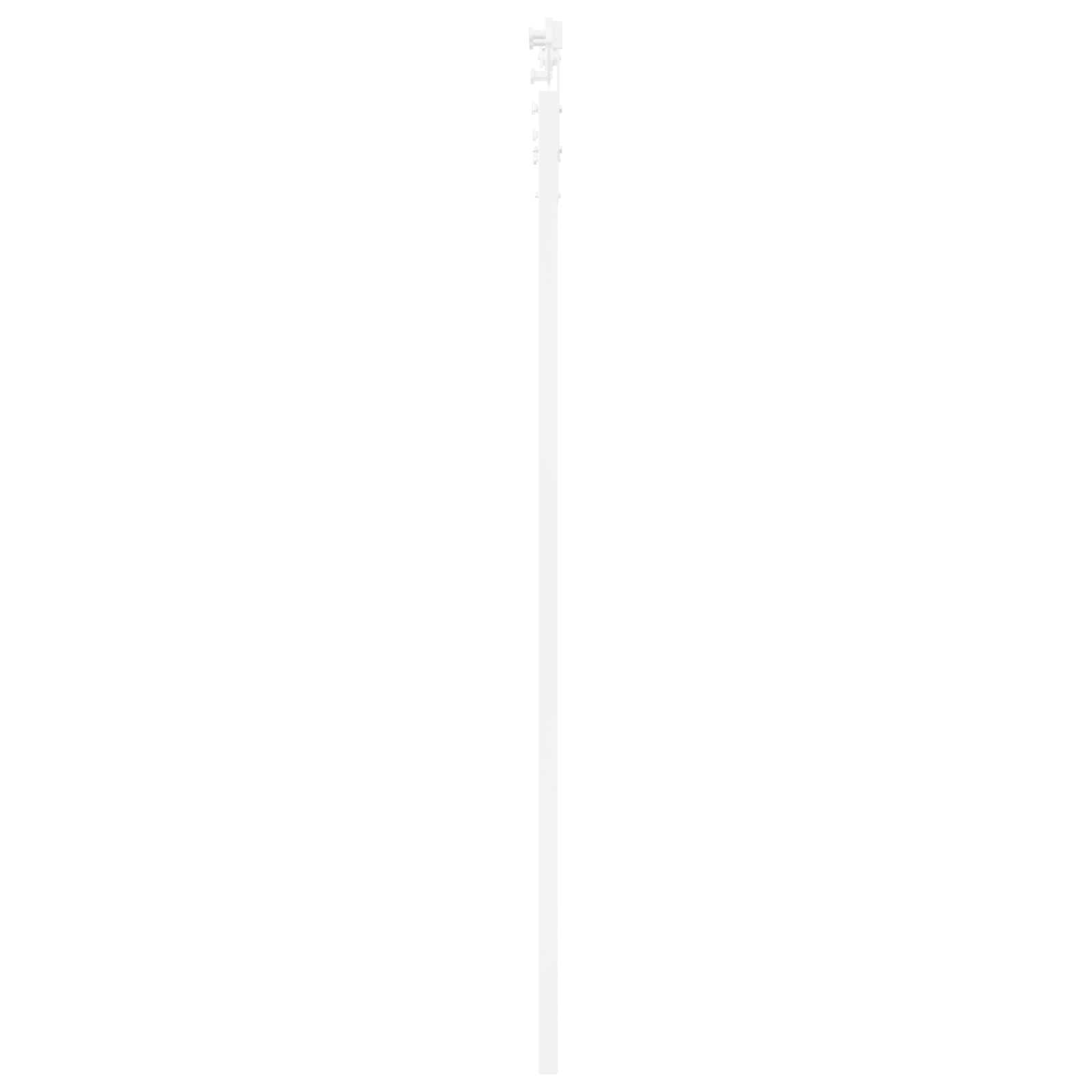 Usa Glisanta cu Set de Accesorii Alb 83x202 cm Lemn Masiv de Pin — imaginea 5