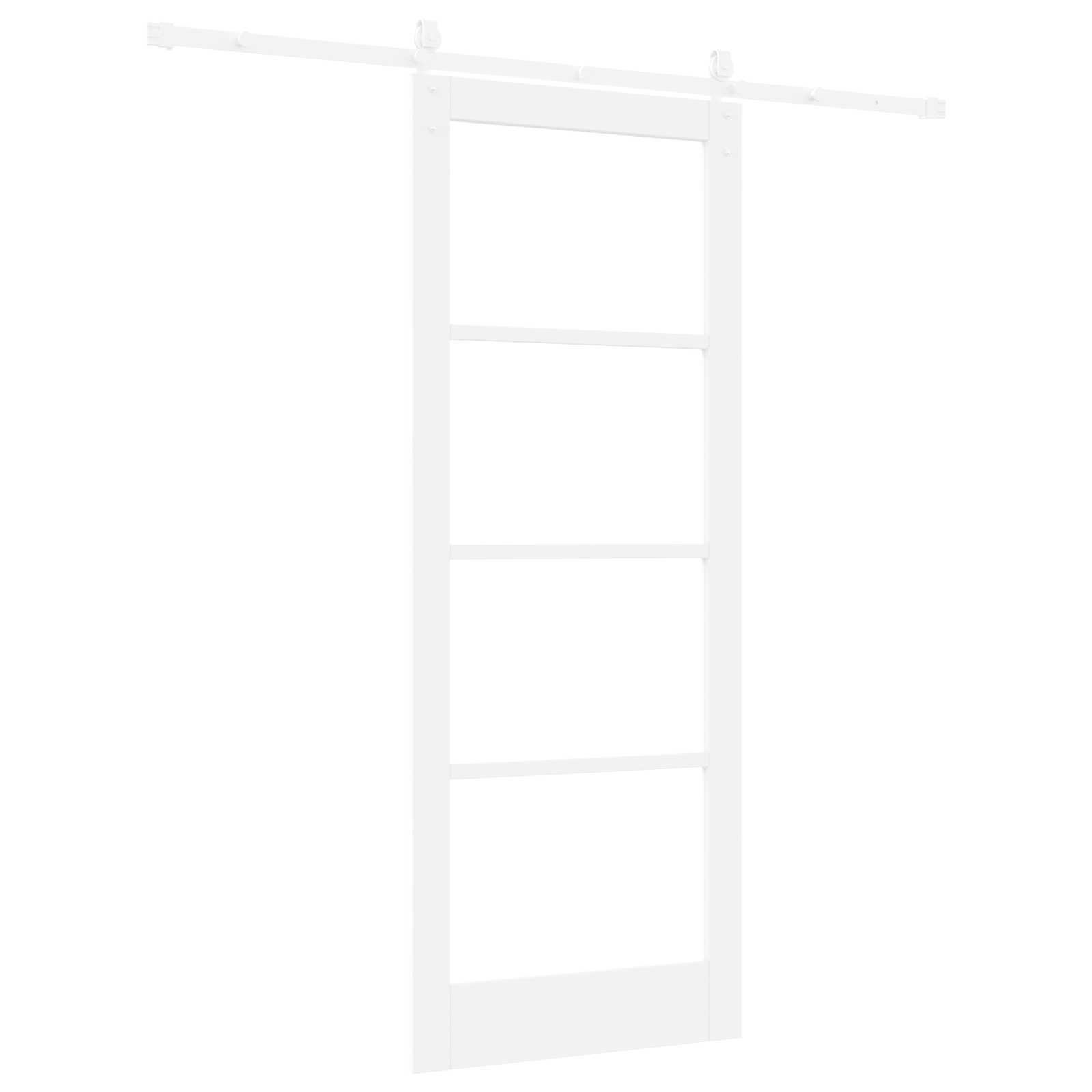 Usa glisanta cu set de hardware alb 83x211 cm din lemn masiv de pin — imaginea 6
