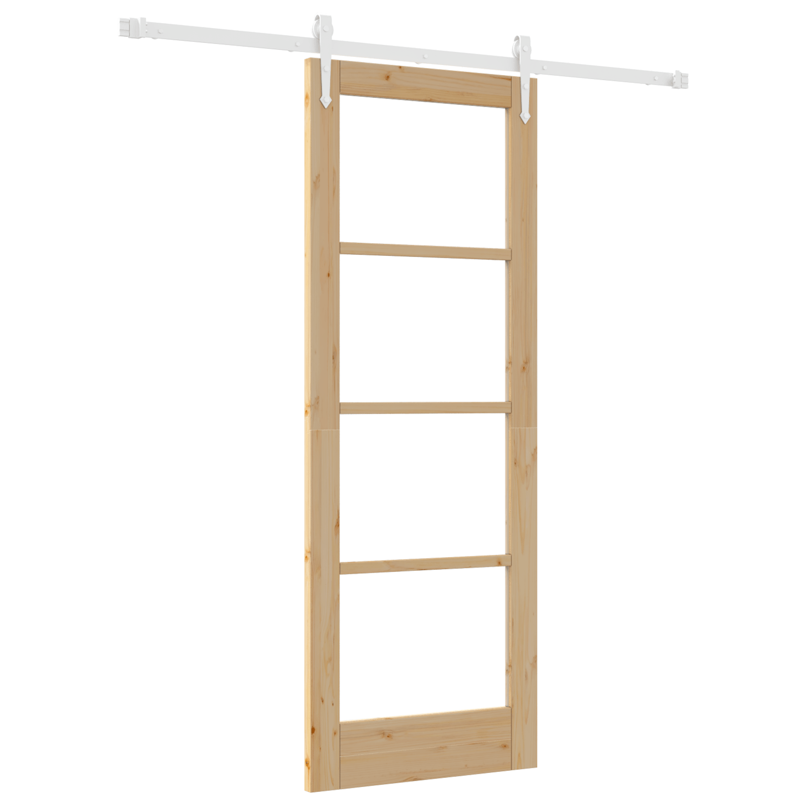 Usa glisanta cu set de ferronerie 73.5x198.5 cm Lemn masiv de pin — imaginea 2