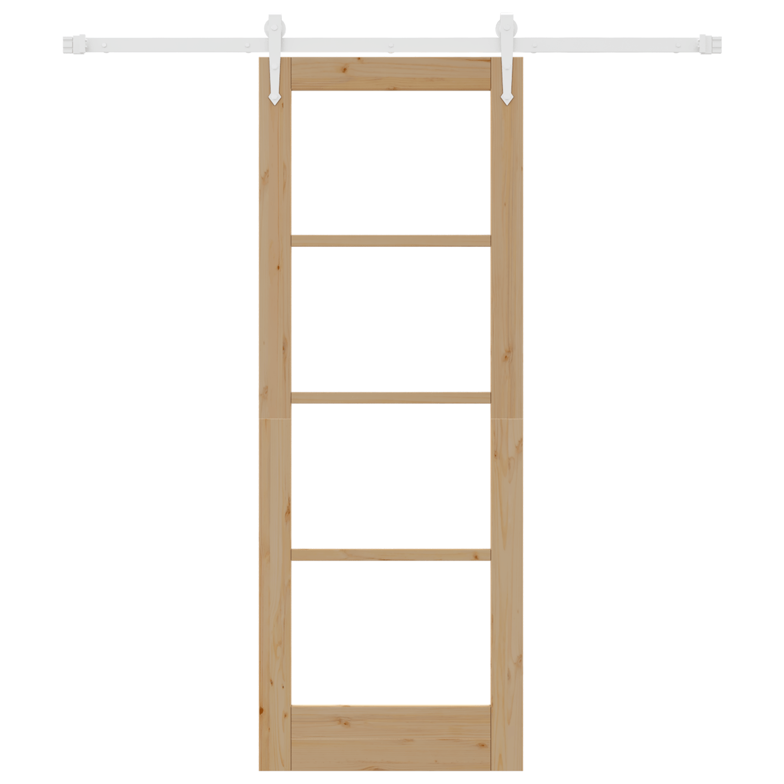 Usa glisanta cu set de ferronerie 73.5x198.5 cm Lemn masiv de pin — imaginea 4