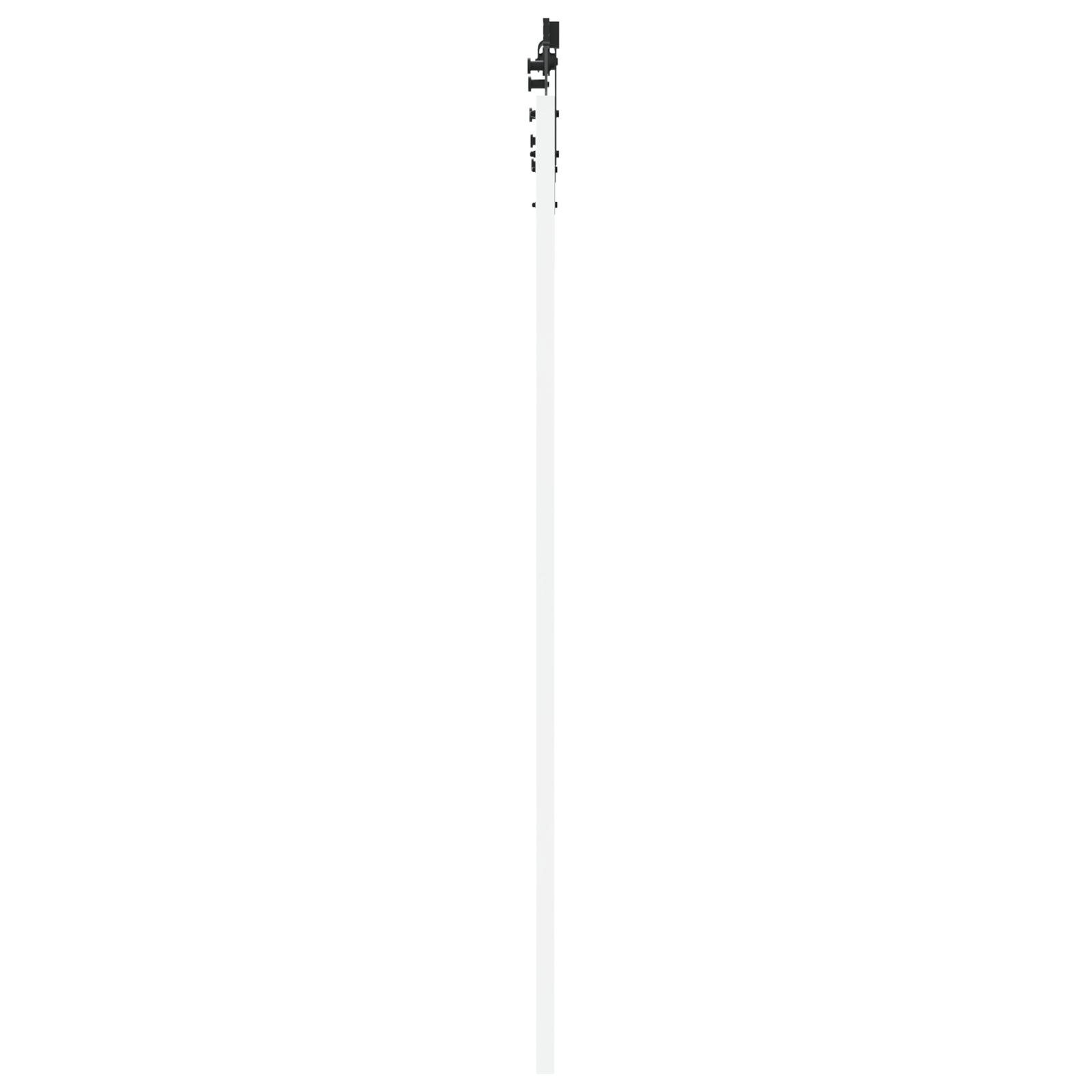 Usa glisanta cu set de accesorii alb 93x202 cm lemn masiv piste — imaginea 5