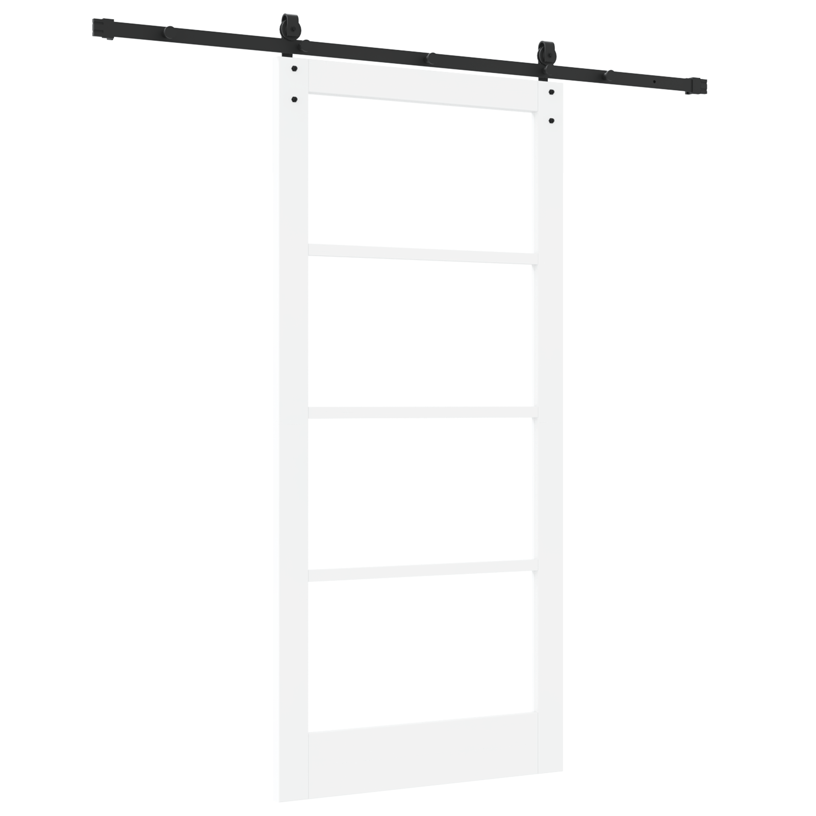 Usa glisanta cu set de accesorii alb 93x202 cm lemn masiv piste — imaginea 6