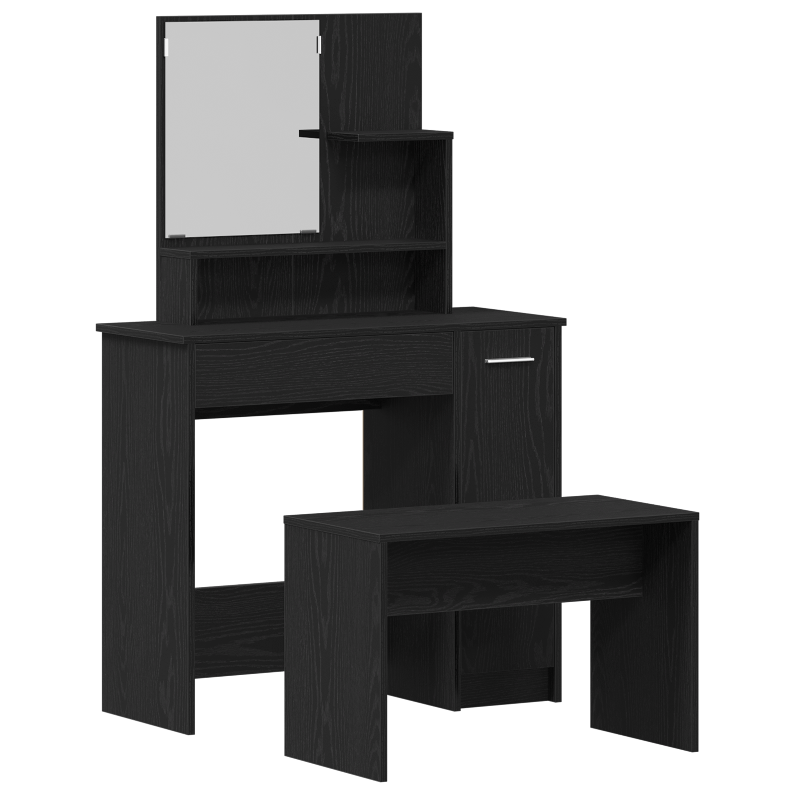 Set masa de toaleta din stejar negru — imaginea 2