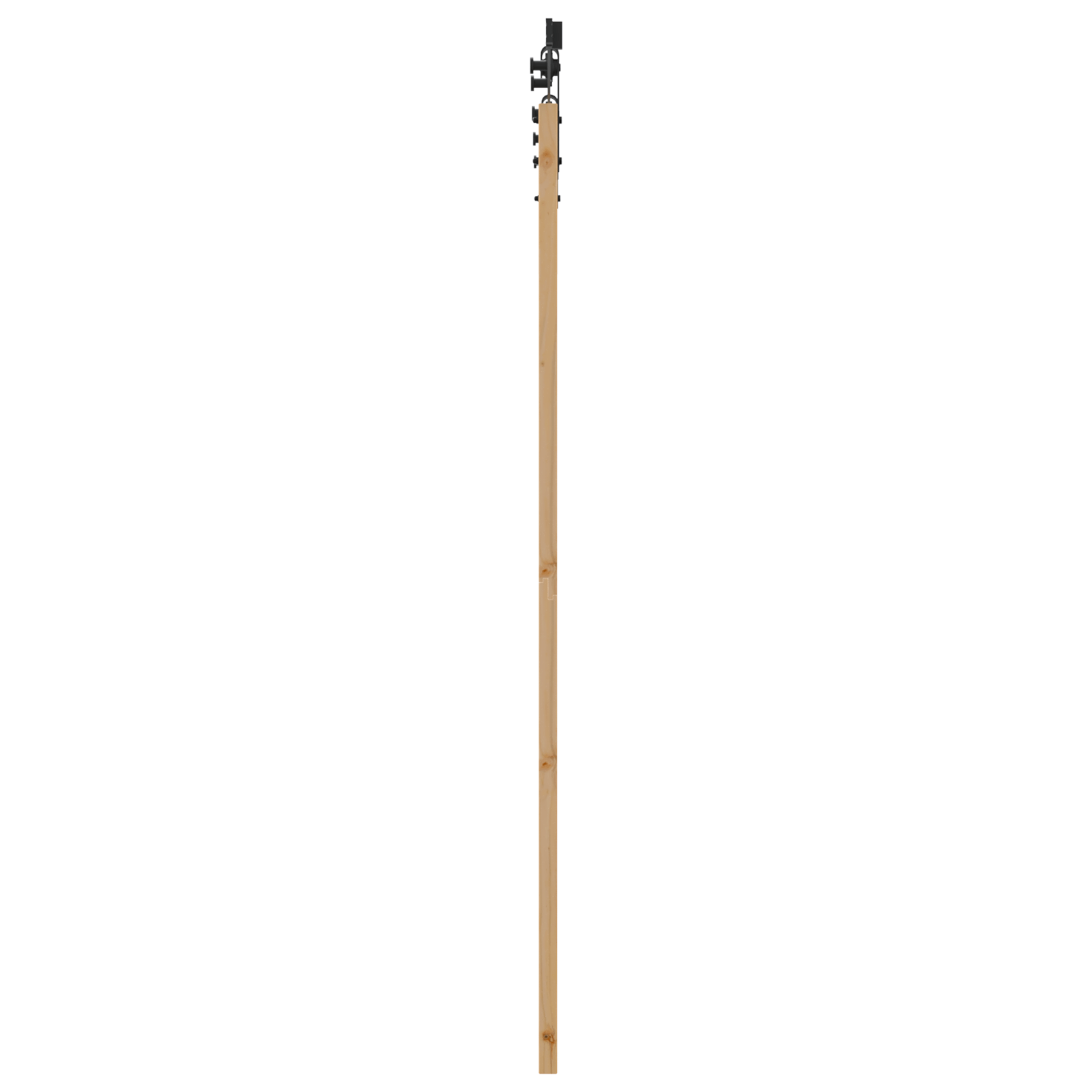 Set usi glisante cu set hardware 73.5x198.5 cm lemn masiv de pin — imaginea 5