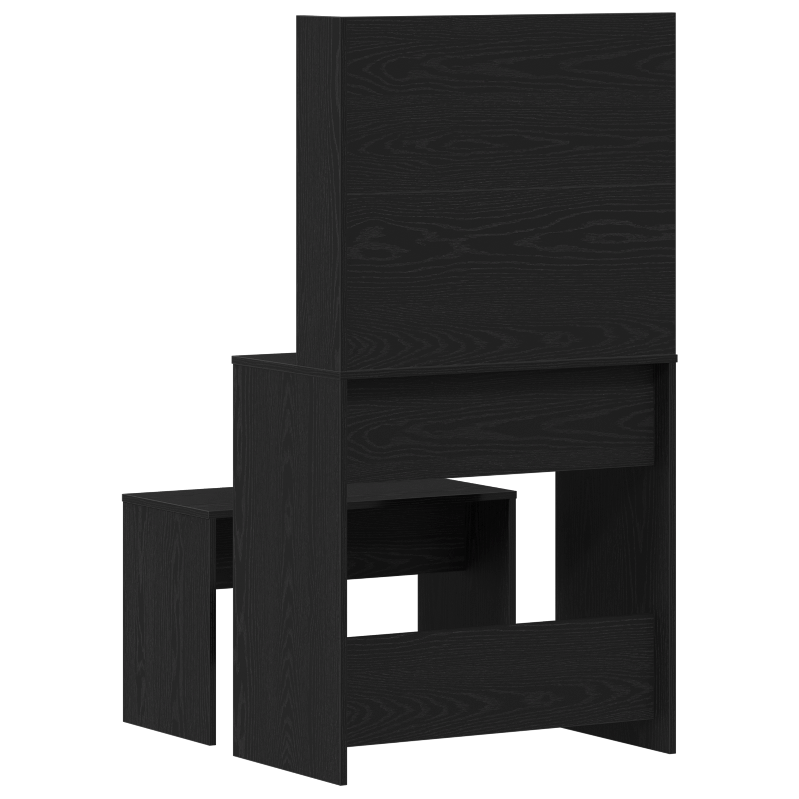 Set Masuta de Toaleta din Lemn Obtinut Ingineresc Stejar Negru — imaginea 10