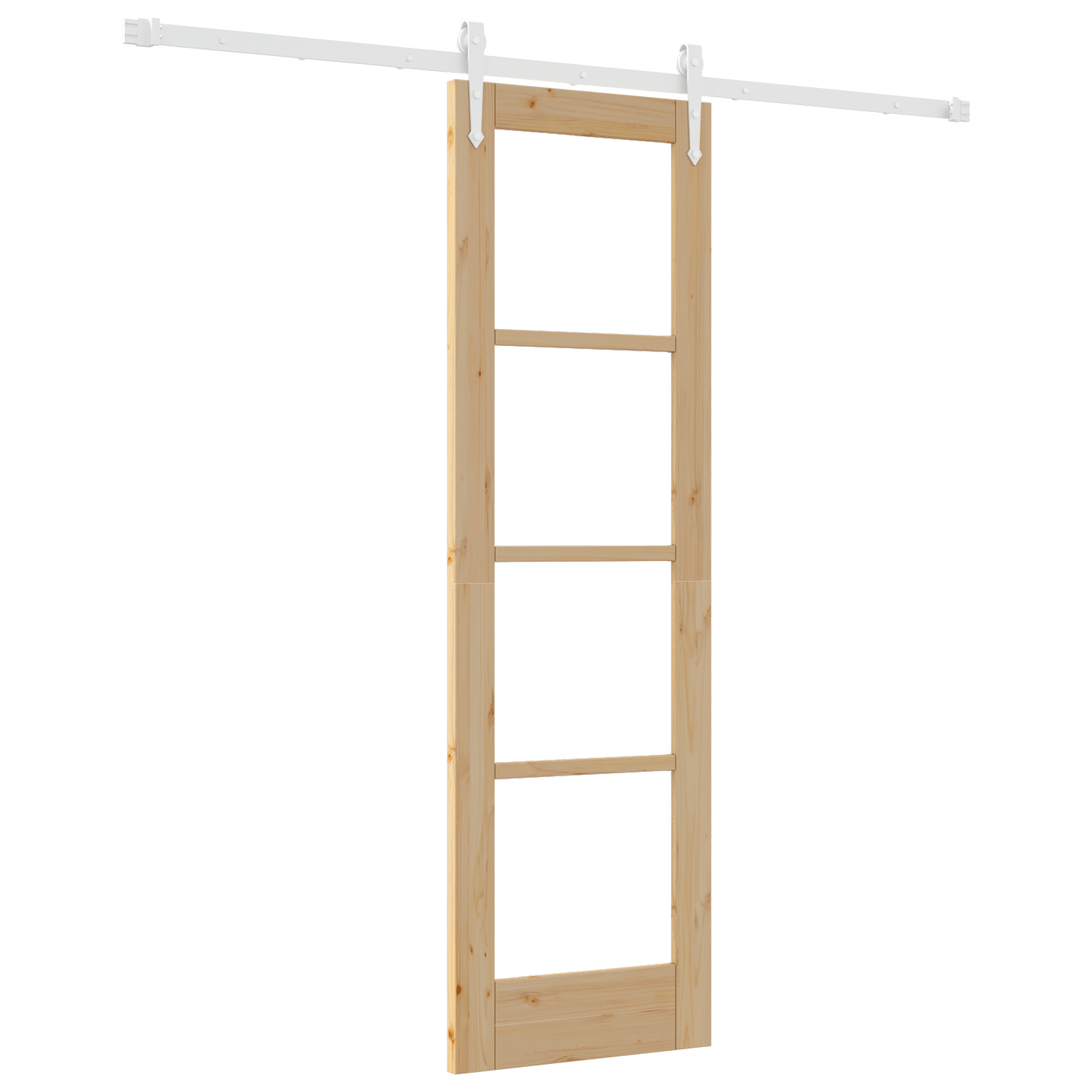 Usa glisanta cu set hardware 61x198.5 cm din lemn masiv de pin — imaginea 2