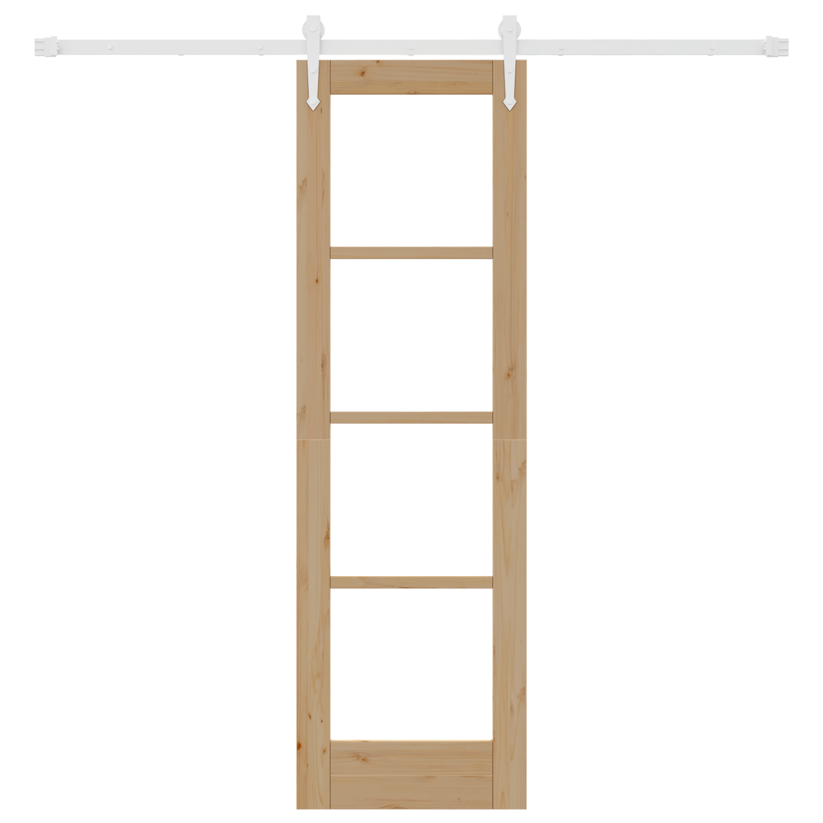 Usa glisanta cu set hardware 61x198.5 cm din lemn masiv de pin — imaginea 4