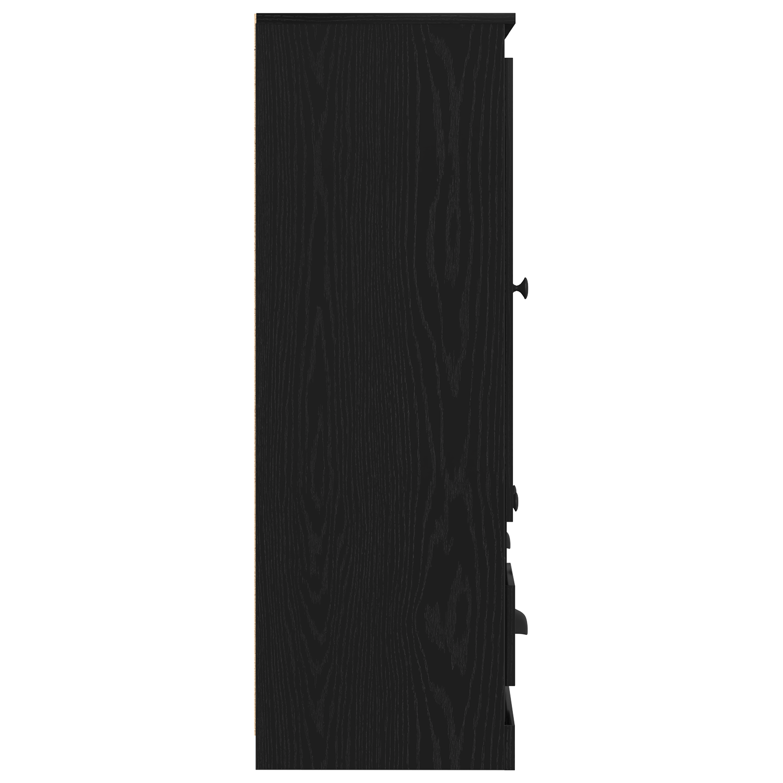 Highboard Negru Stejar 132x35,5x103,5 cm Lemn Prelucrat — imaginea 9