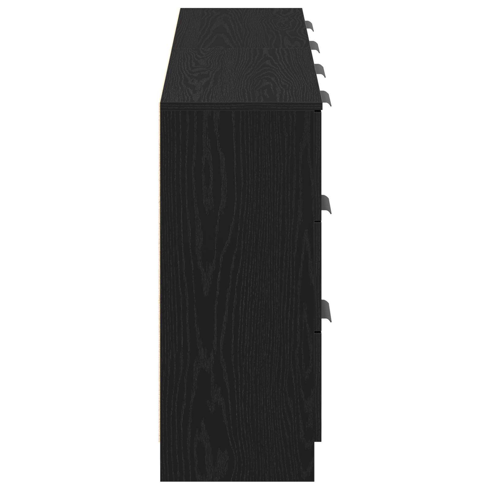 Mese laterale 2 buc Negru Stejar 60x30x70 cm Lemn prelucrat — imaginea 8
