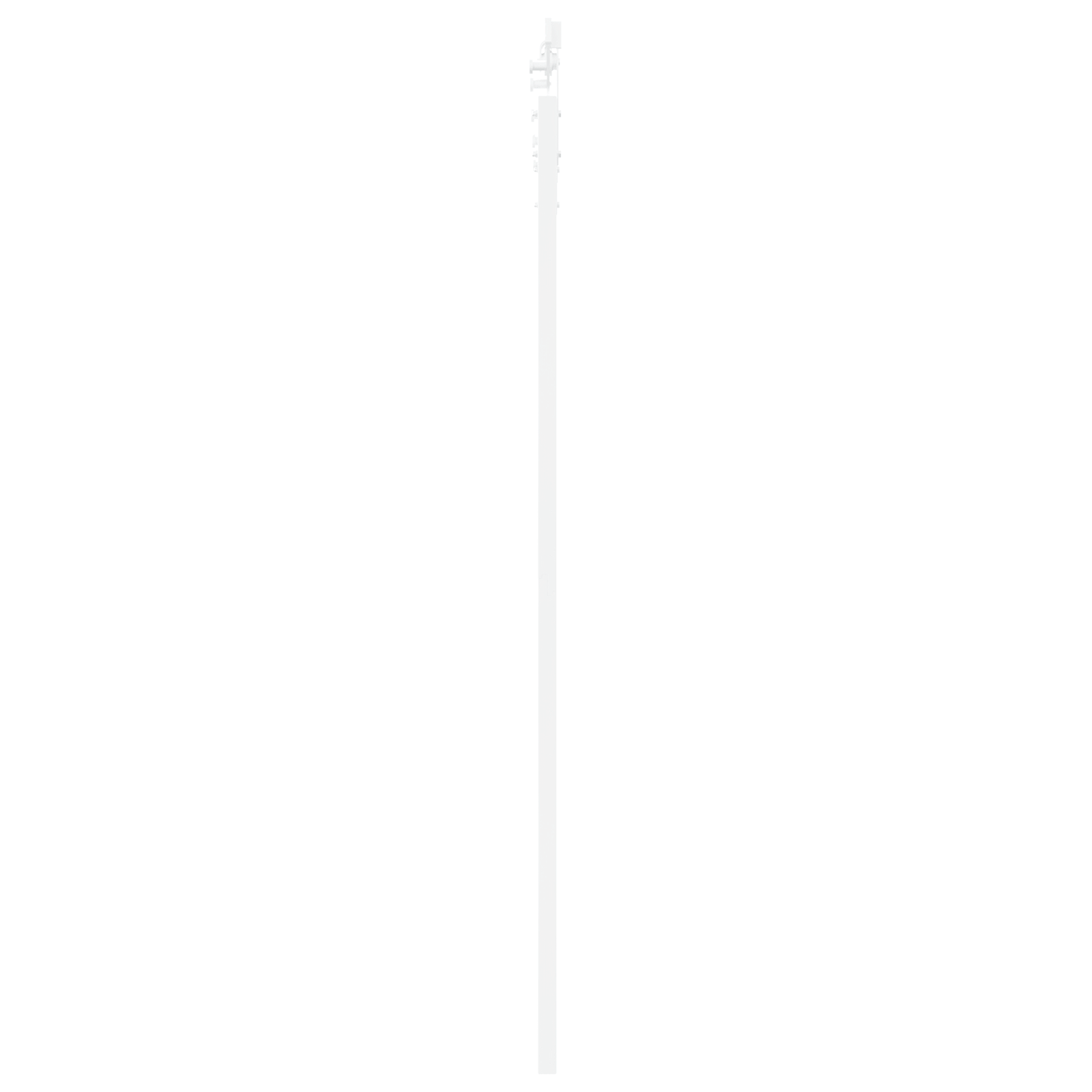 Usa glisanta cu set hardware alb 93x202 cm din lemn masiv de pin — imaginea 5