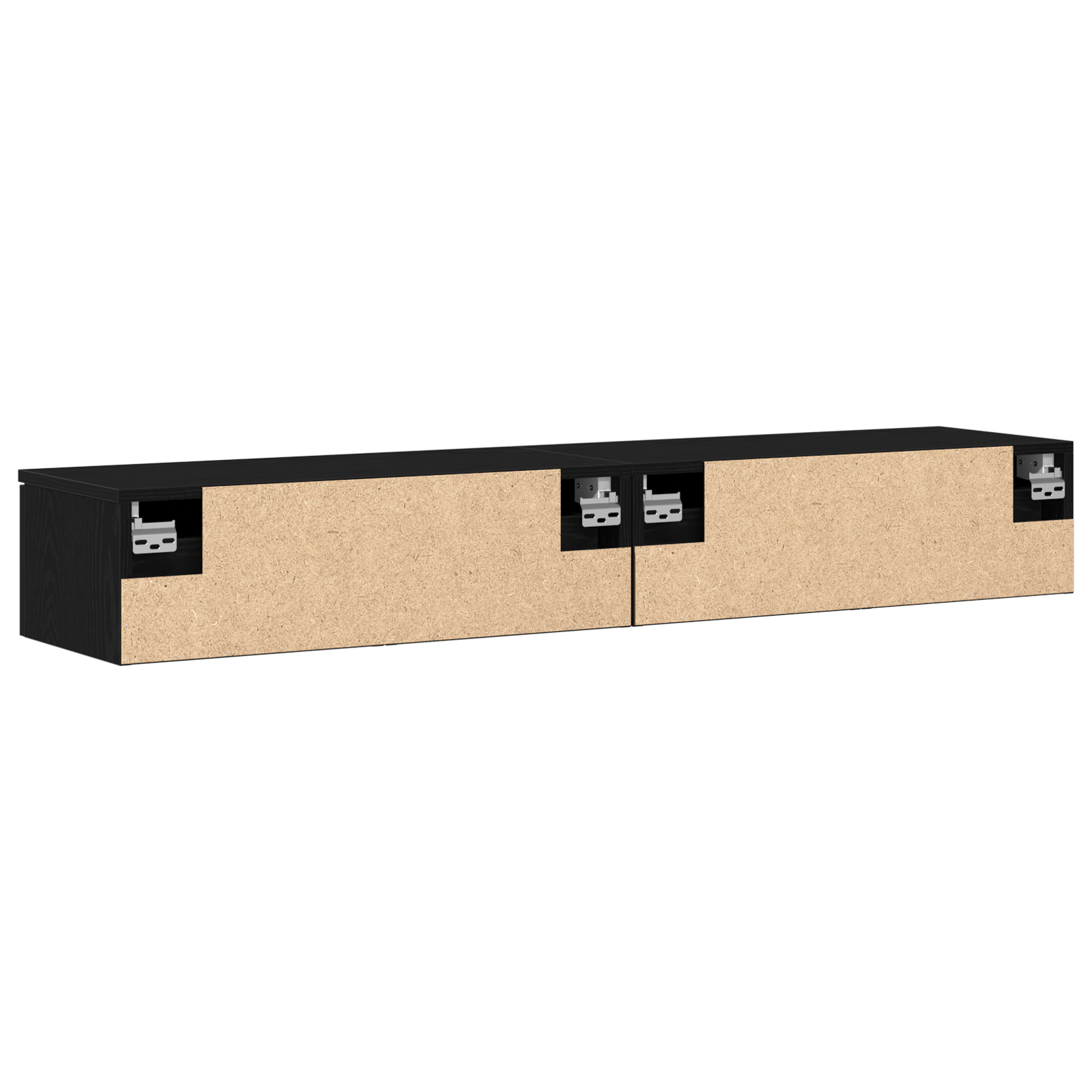 Cabite 2 piese Stejar negru 68x30x20 cm Lemn prelucrat — imaginea 8