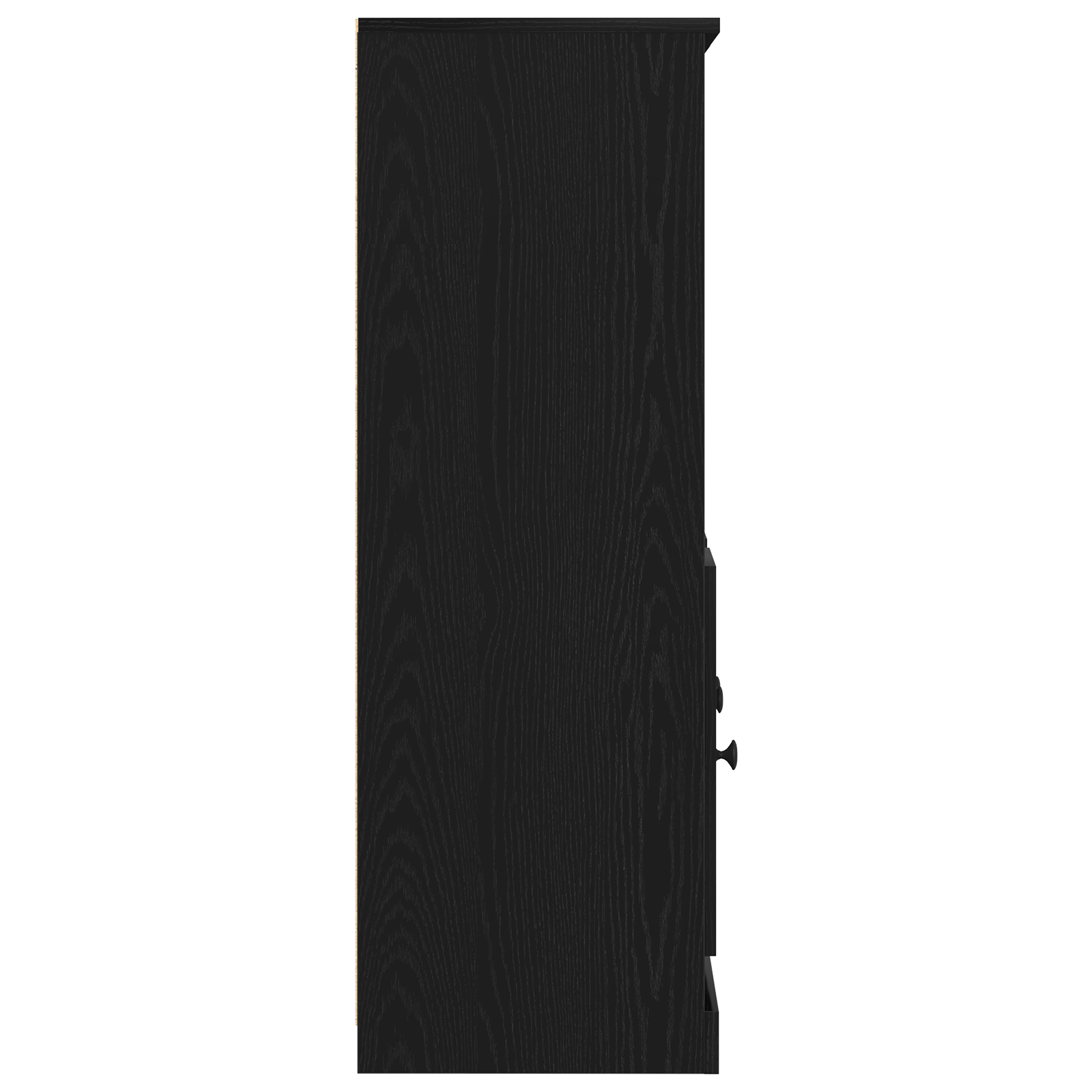 Highboard Negru Stejar 132x35,5x103,5 cm Lemn prelucrat — imaginea 9